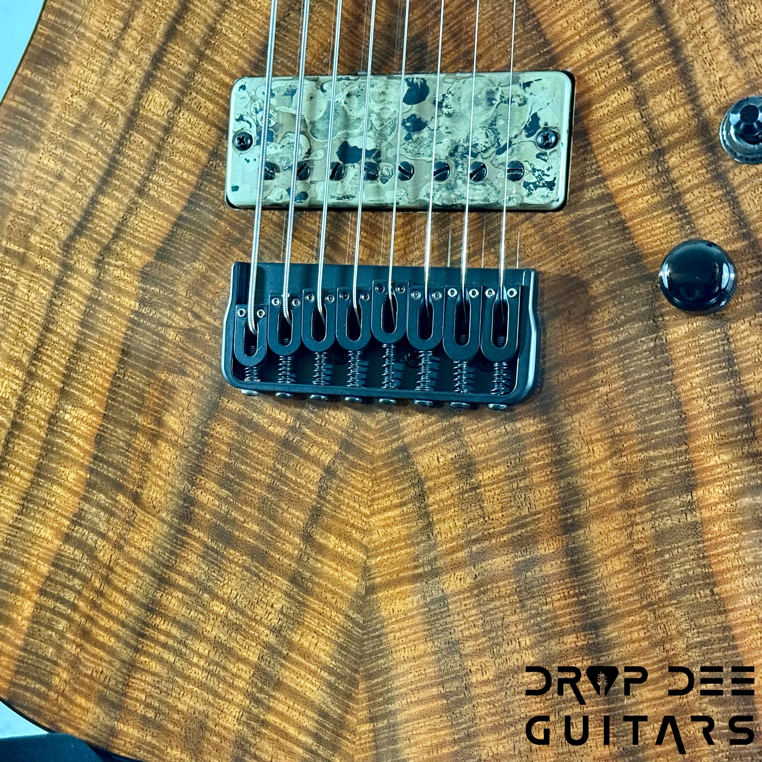 Schecter Custom Shop Masterworks PT CET-8 Baritone 8-String Electric Guitar w/ Case - Koa Natural