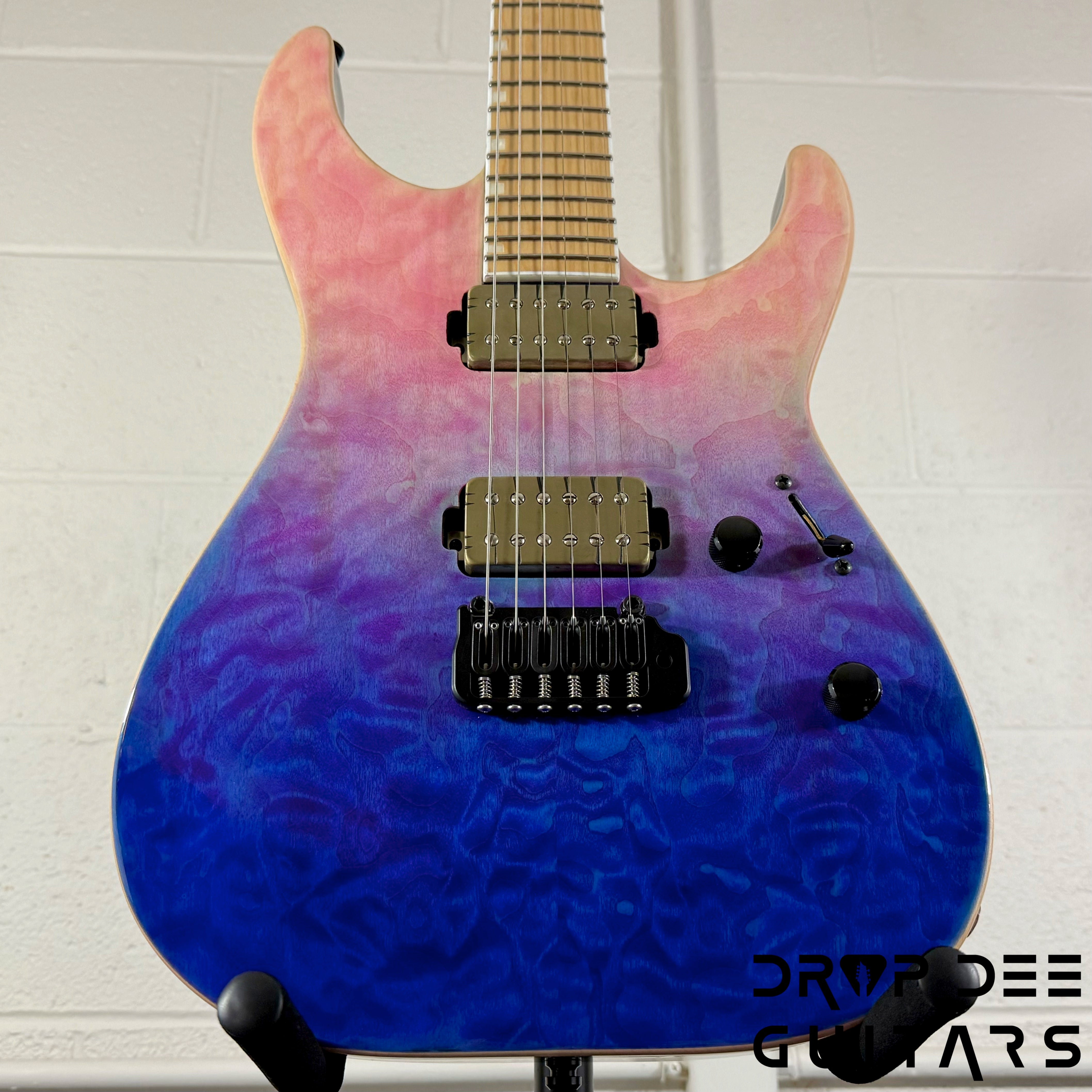 ESP E-II M-II HST QM Electric Guitar w/ Case - Indigo Purple Fade