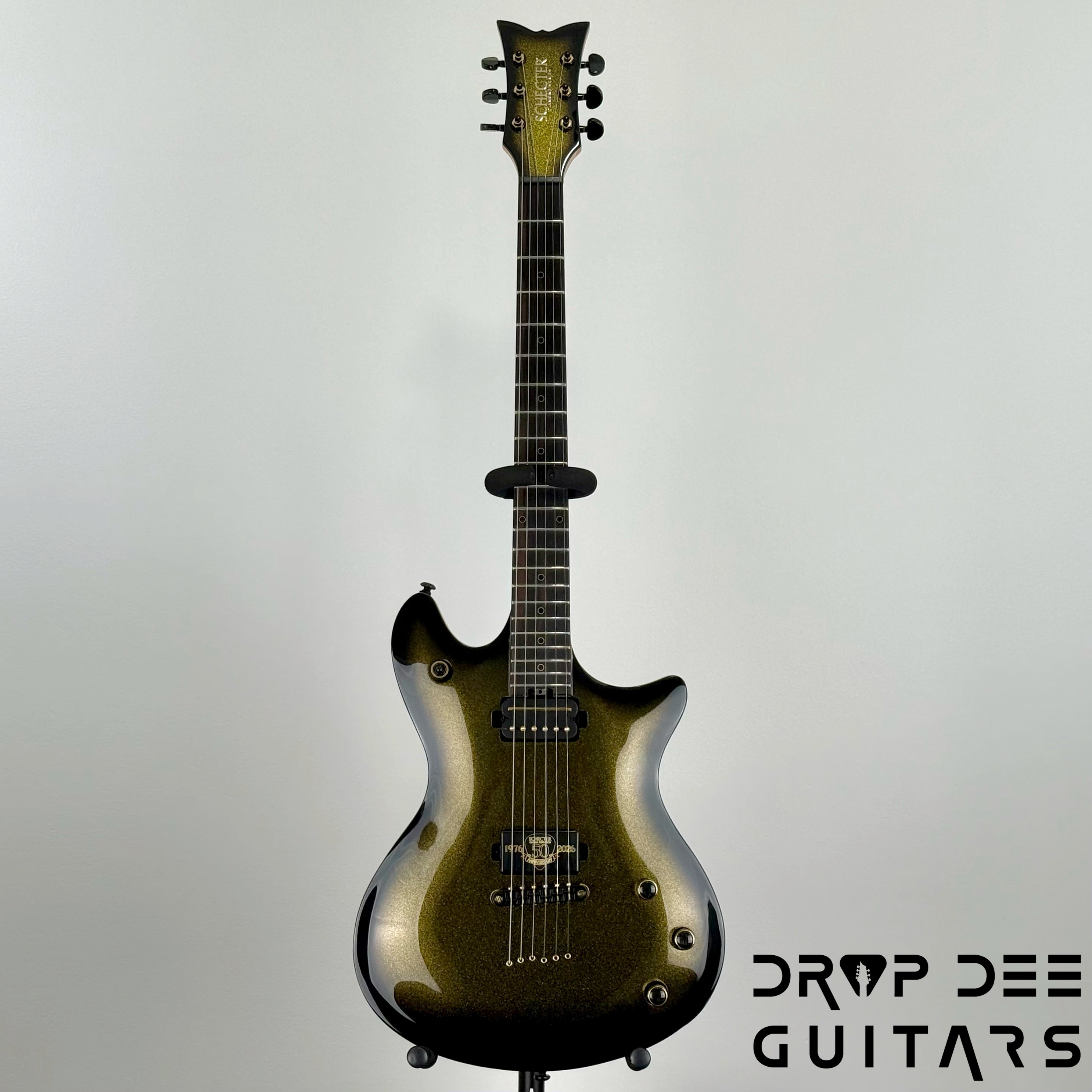 Schecter Diamond Series 50th Anniversary Tempest Electric Guitar - 50th Gold Burst
