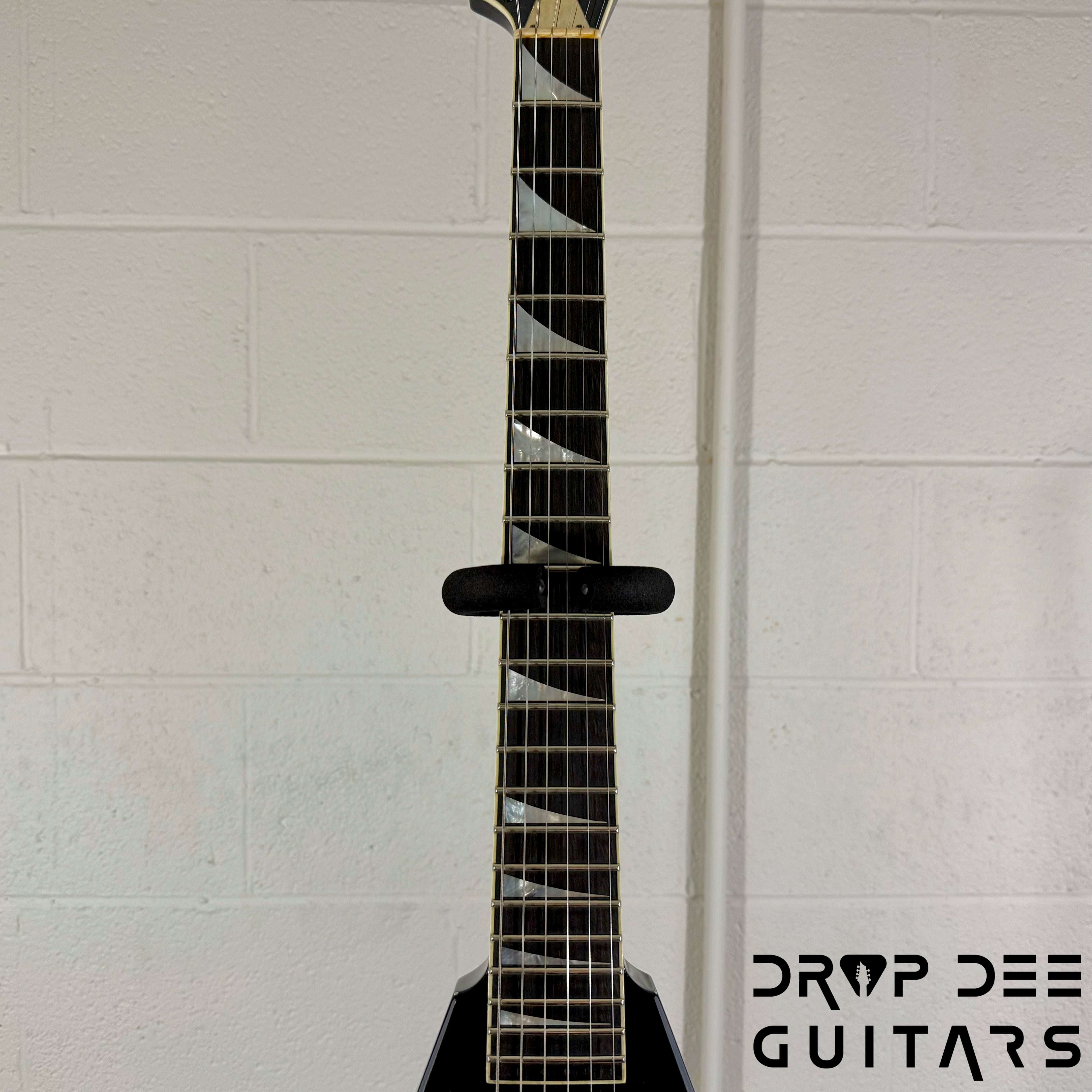 Jackson USA Custom Shop Special Edition Rhoads Electric Guitar w/ Case - Black Nitro Relic (Tour Heavy Relic)