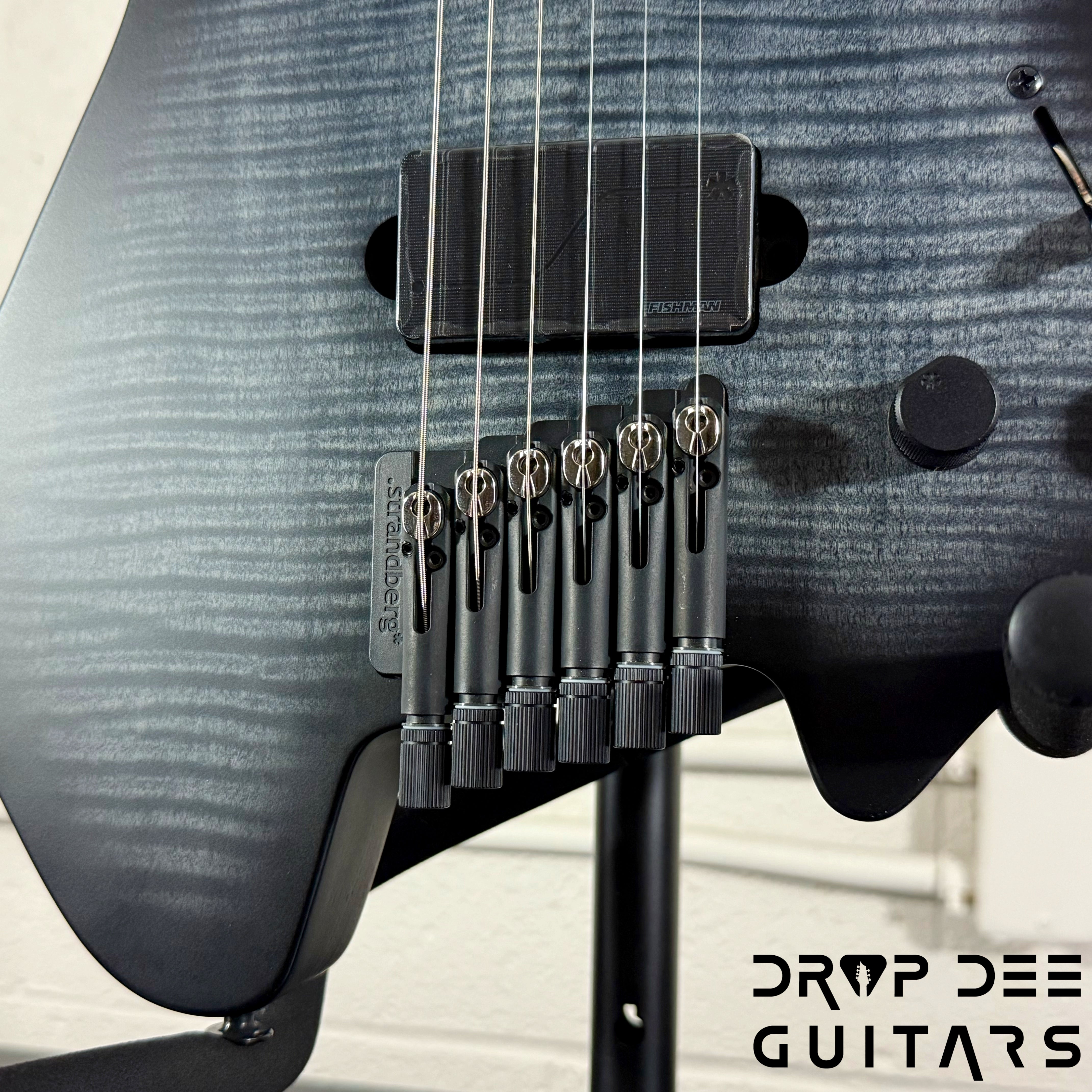 Strandberg Boden Original N2.6 Multiscale Headless Electric Guitar w/ Bag - Black Denim Burst Satin