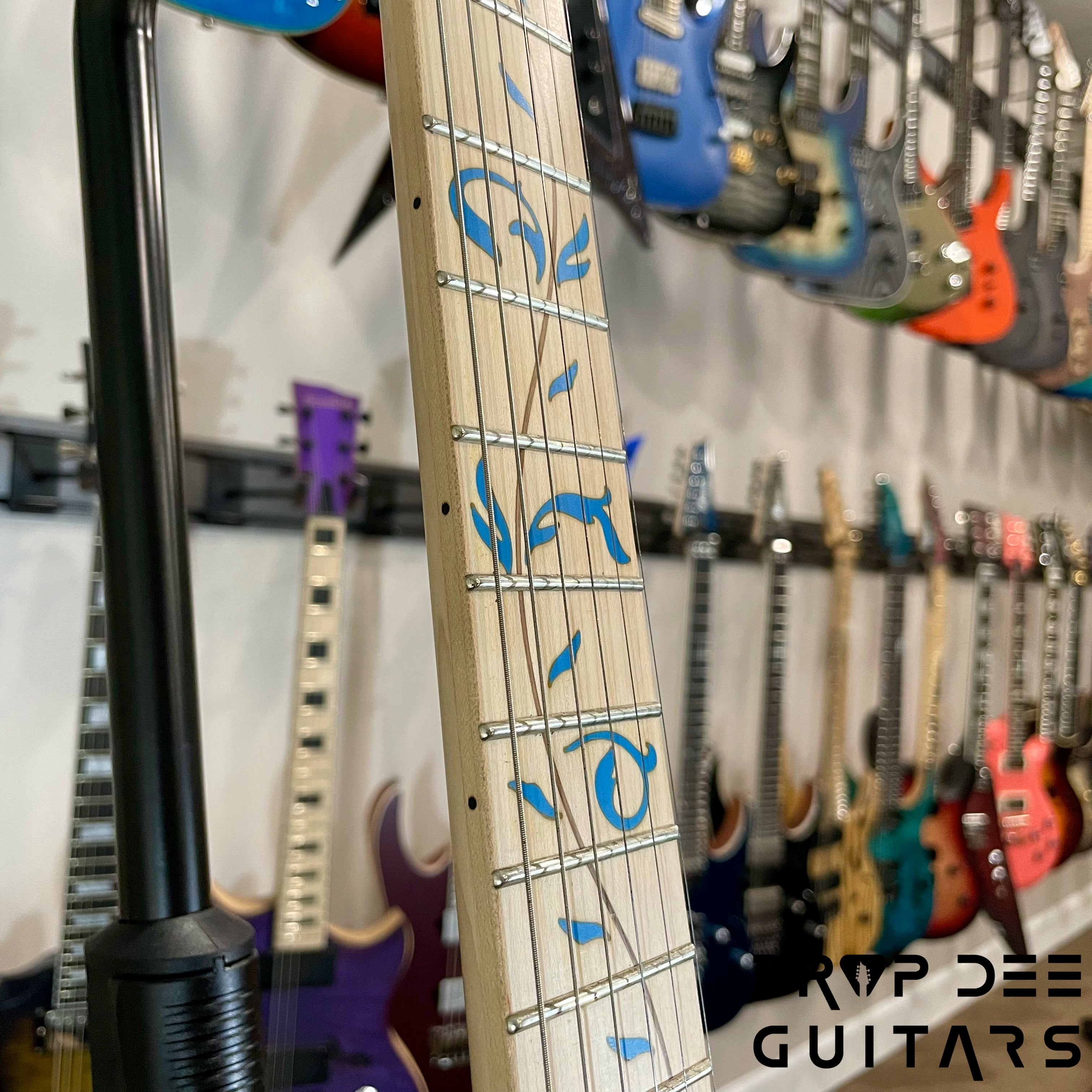 Ibanez Premium JEM77P Steve Vai Signature Electric Guitar w/ Bag - Blue Floral Pattern