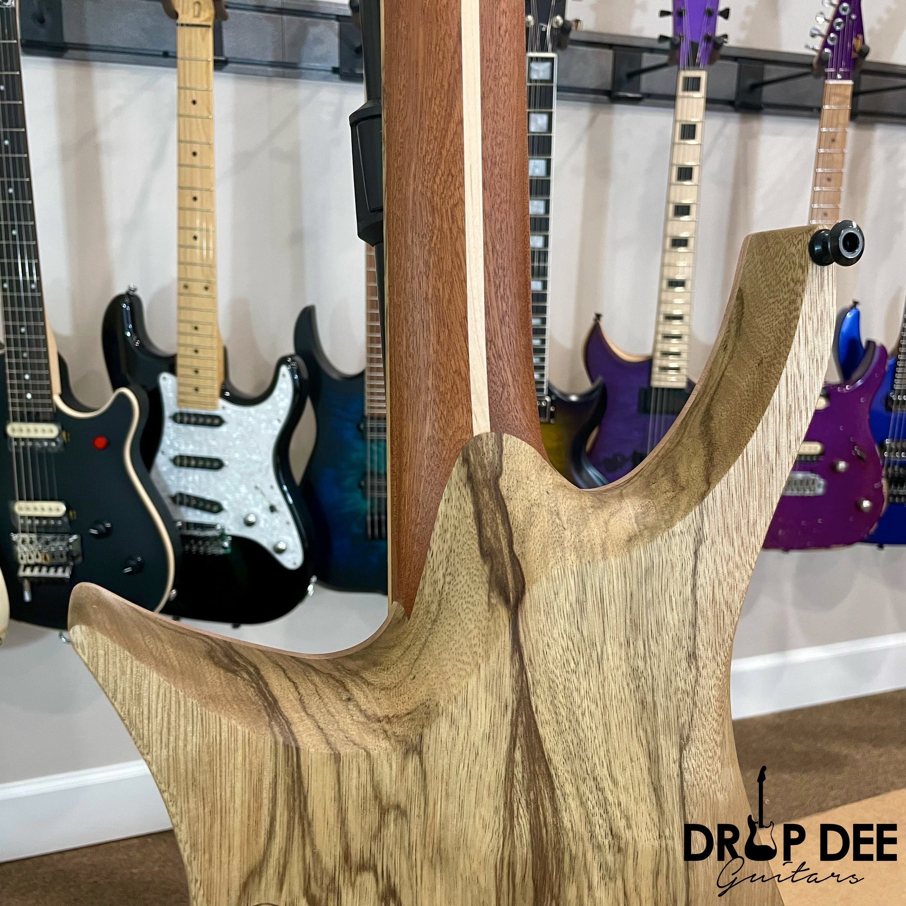 OD Guitars Minerva Headless Multi-Scale Electric Guitar w/ Case - Mid Burst