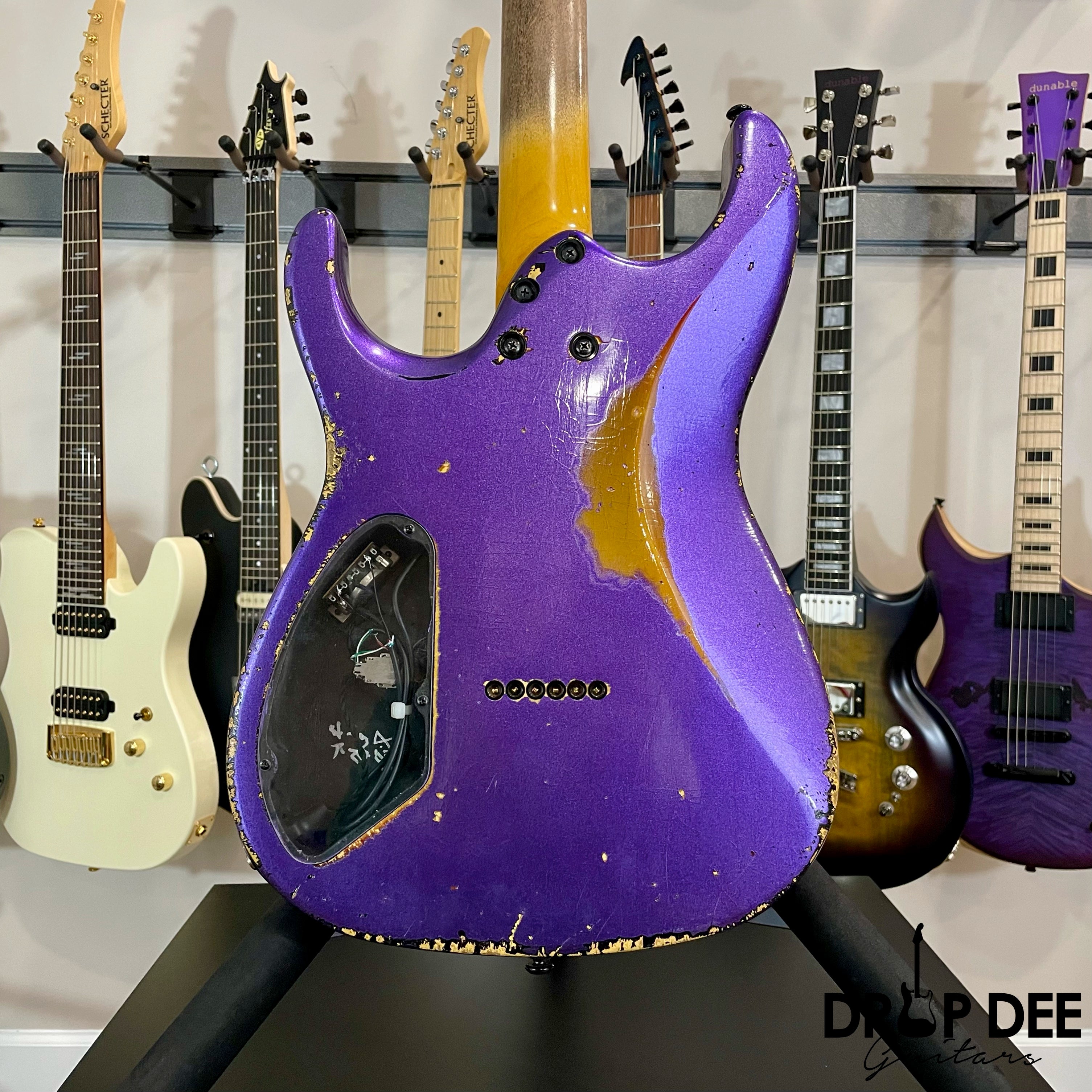 Balaguer Toro USA Heritage Electric Guitar w/ Case - Metallic Purple over Sunburst