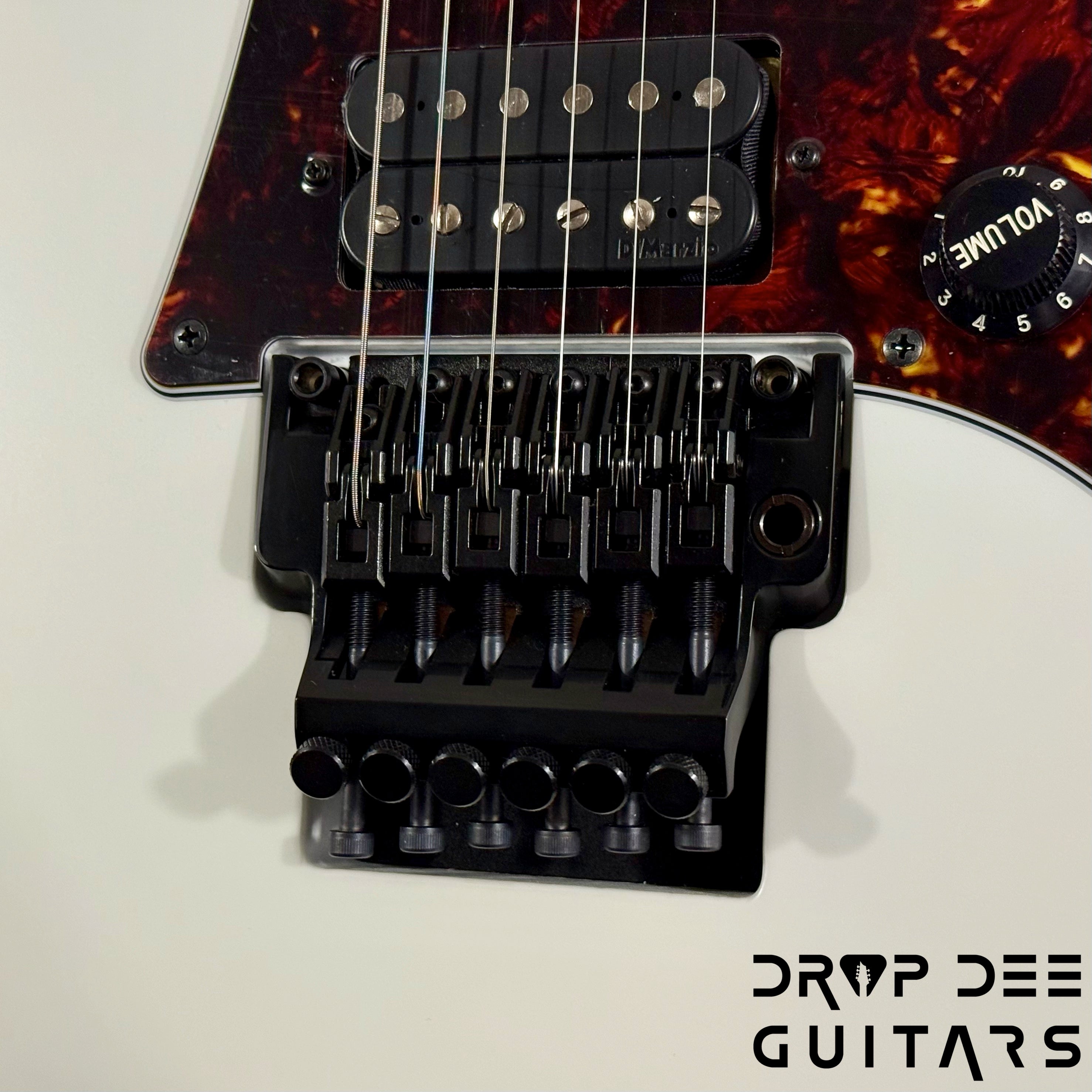 Ibanez Prestige RG653DX Electric Guitar w/ Case - White Flat