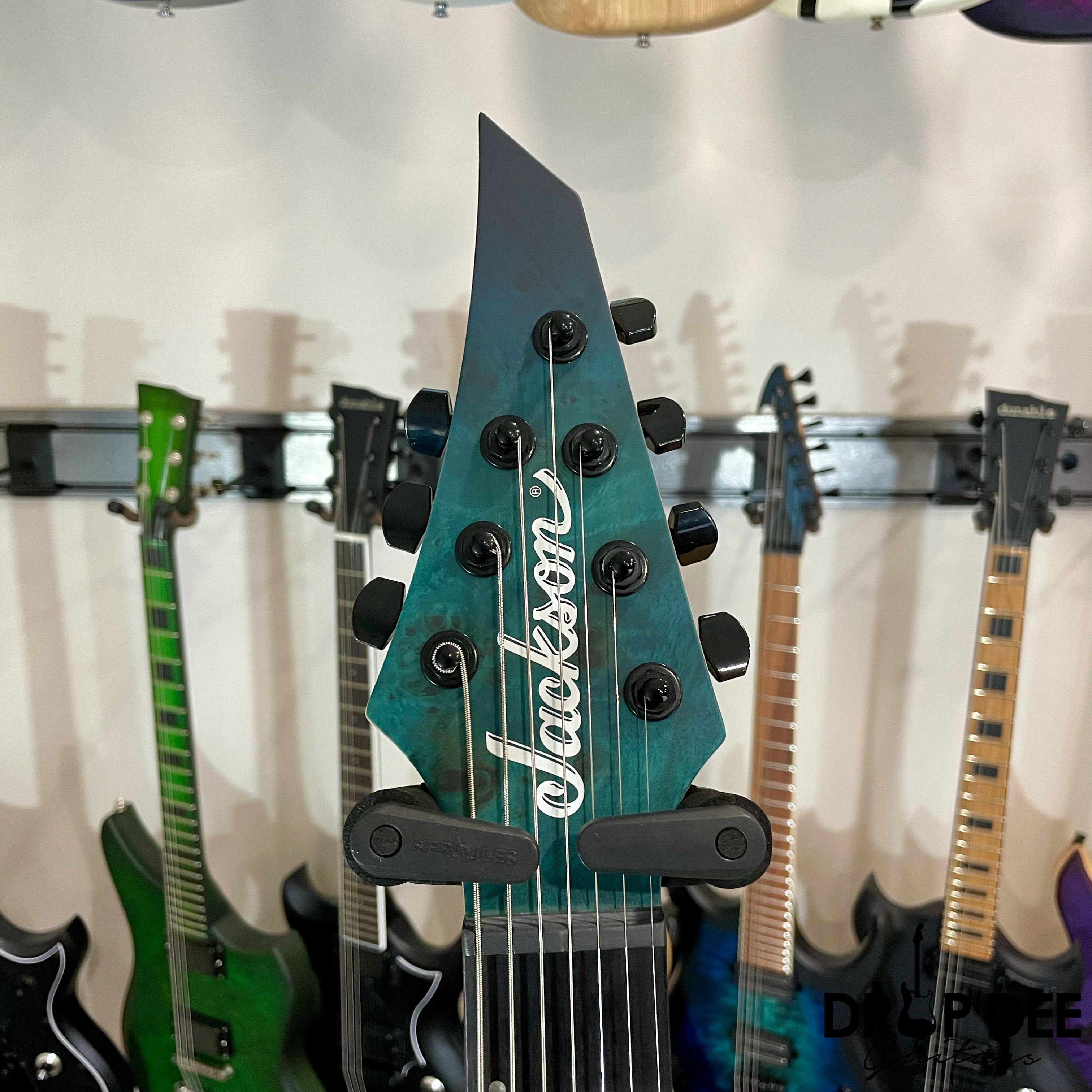Jackson Pro Plus Series Dinky MDK7P HT Baritone 7-String Electric Guitar w/ Bag - Chlorine Burst
