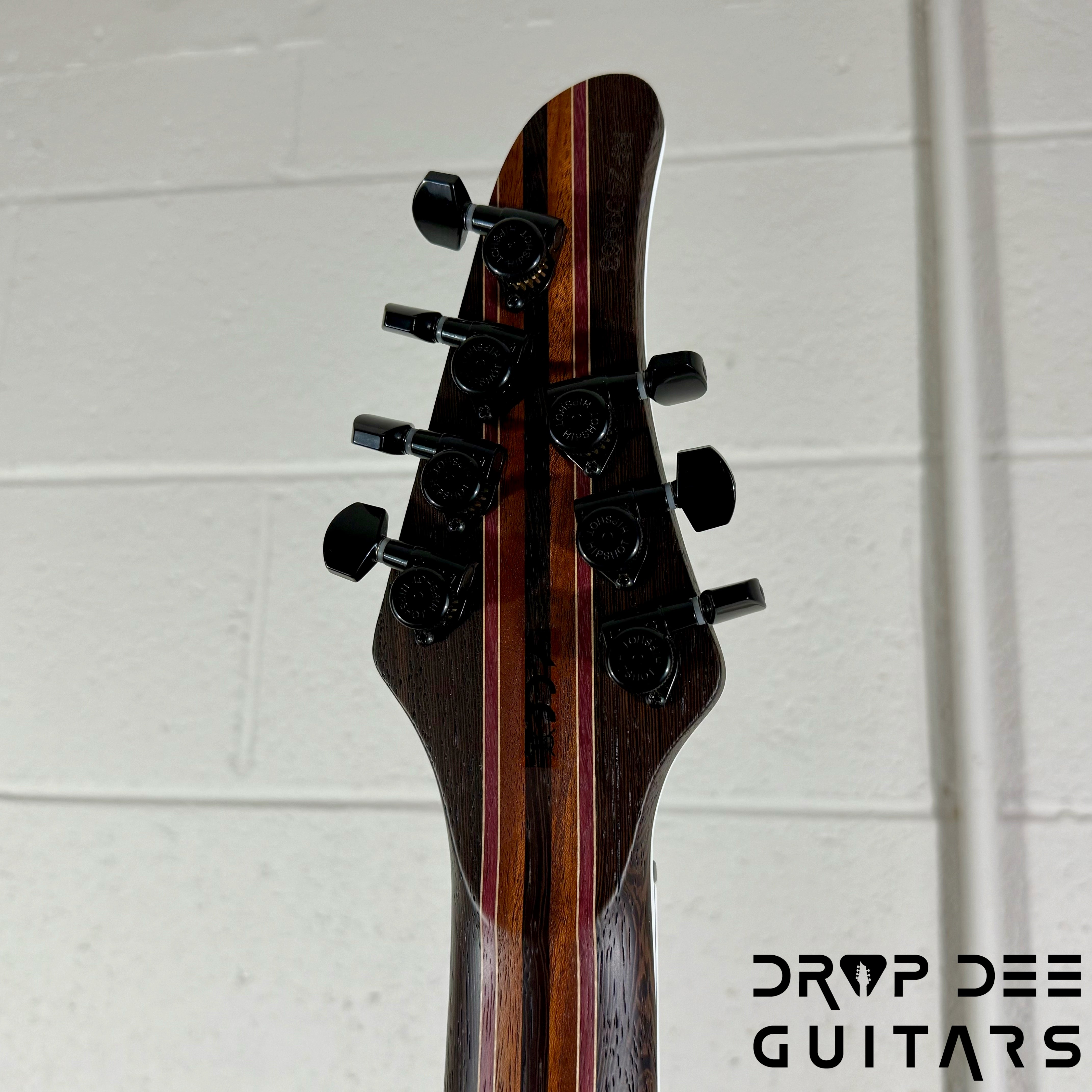 Mayones Regius Core 7 B27 Baritone 7-String Electric Guitar w/ Case - Custom Red to Black Horizon