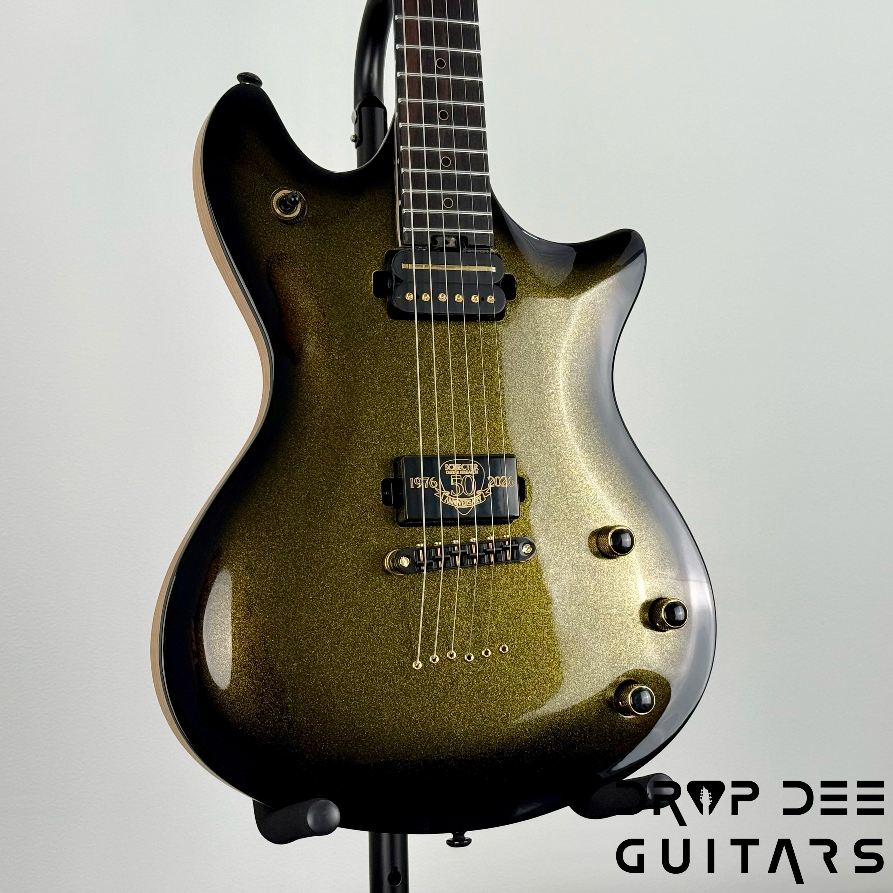 Schecter Diamond Series 50th Anniversary Tempest Electric Guitar - 50th Gold Burst