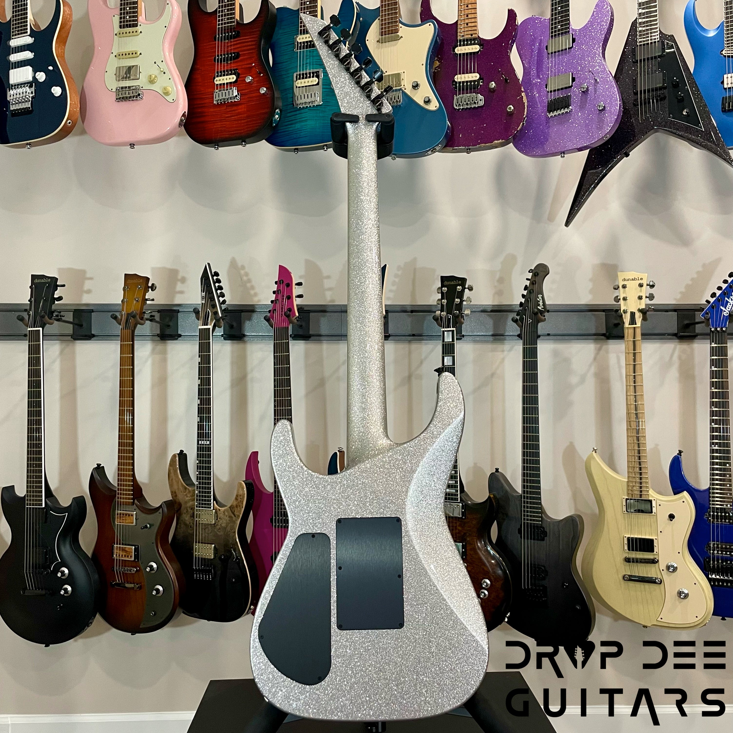 Jackson Custom Shop Soloist FR Electric Guitar w/ Case - Silver Sparkle