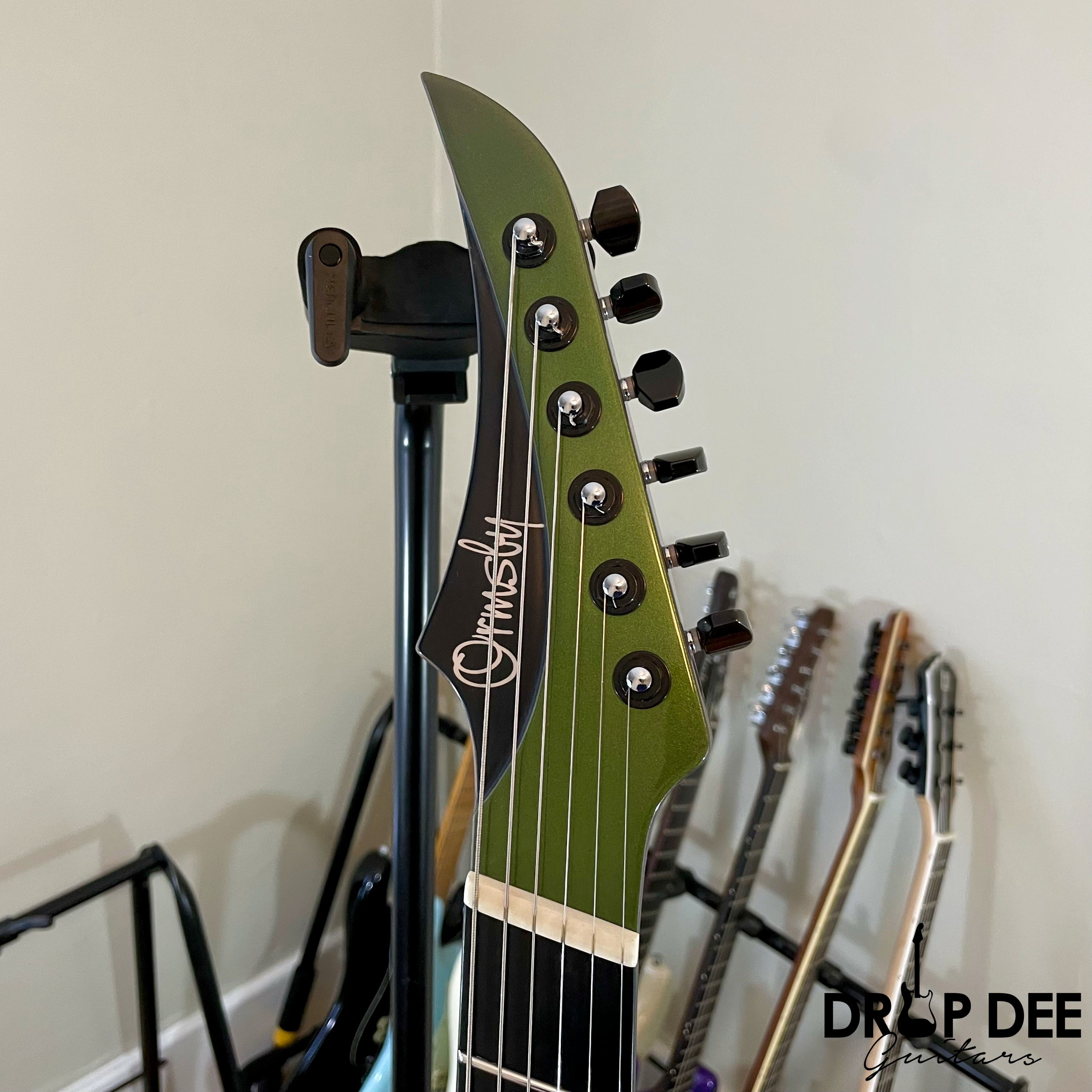Ormsby Custom Shop Gyro Multiscale Electric Guitar w/ Case - Gloss Green to Orange Chameleon