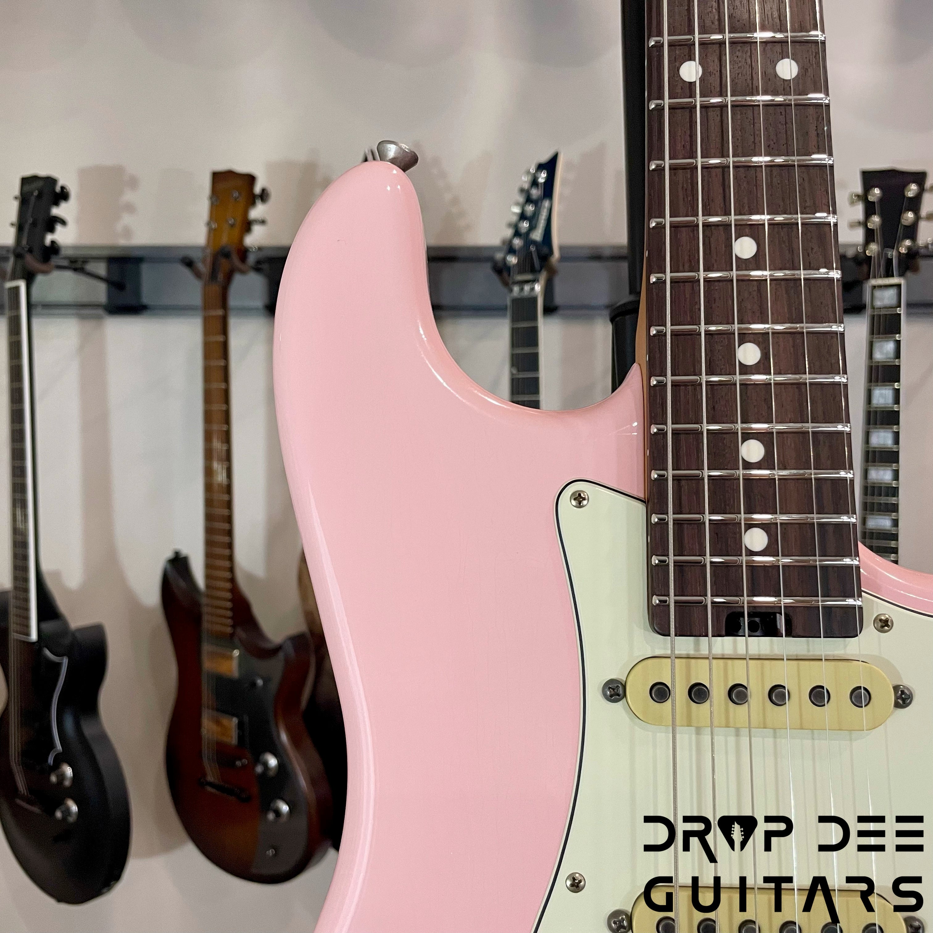 Schecter Custom Shop Traditional Wembley HSS Electric Guitar w/ Case - Shell Pink Aged Nitro