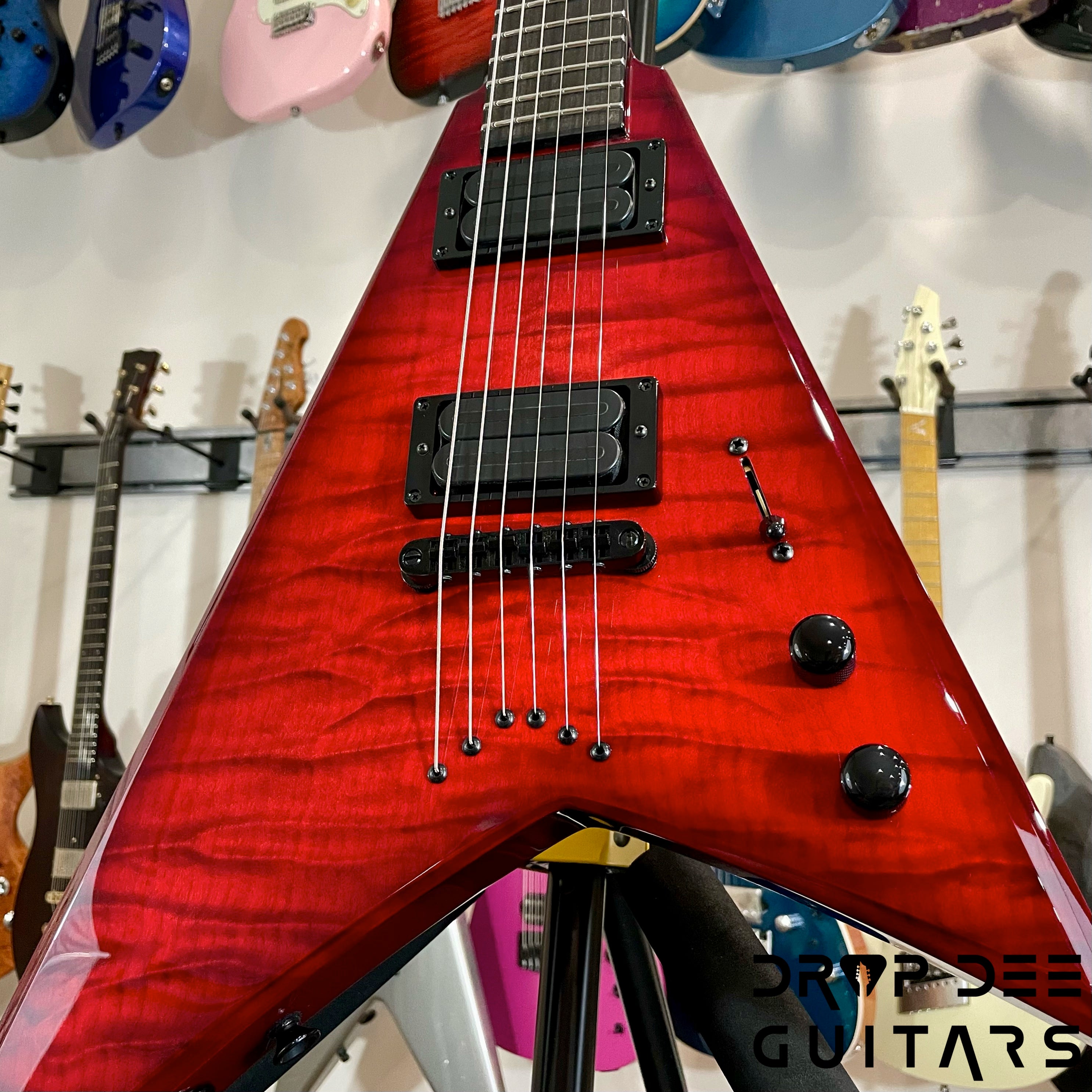 Jackson USA Custom Shop Special Edition Randy Rhoads Electric Guitar w/ Case - Trans Red Burst