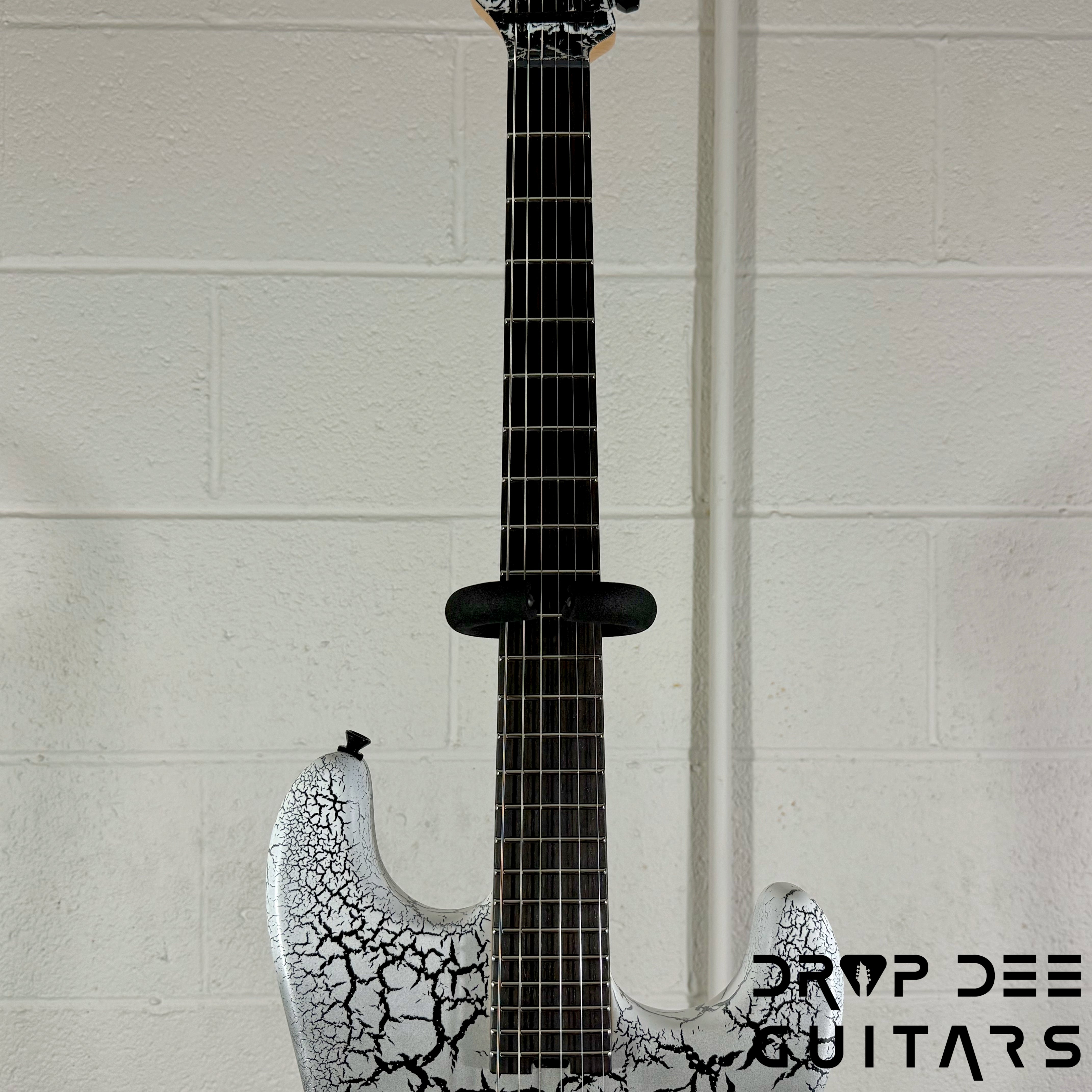 Schecter USA Custom Shop John Browne Signature Zenith Electric Guitar w/ Case - Fracture White