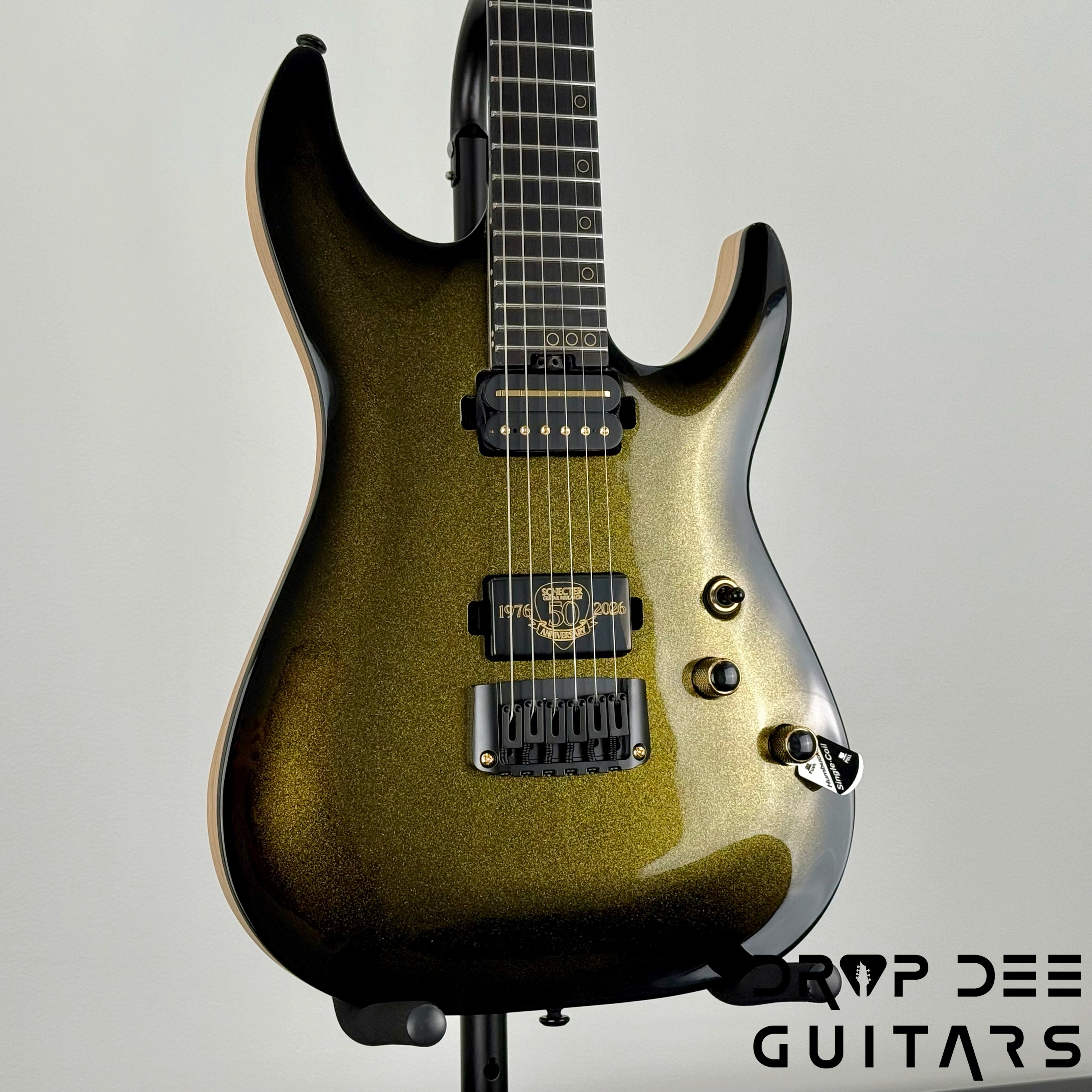 Schecter Diamond Series 50th Anniversary C-1 Electric Guitar - 50th Gold Burst