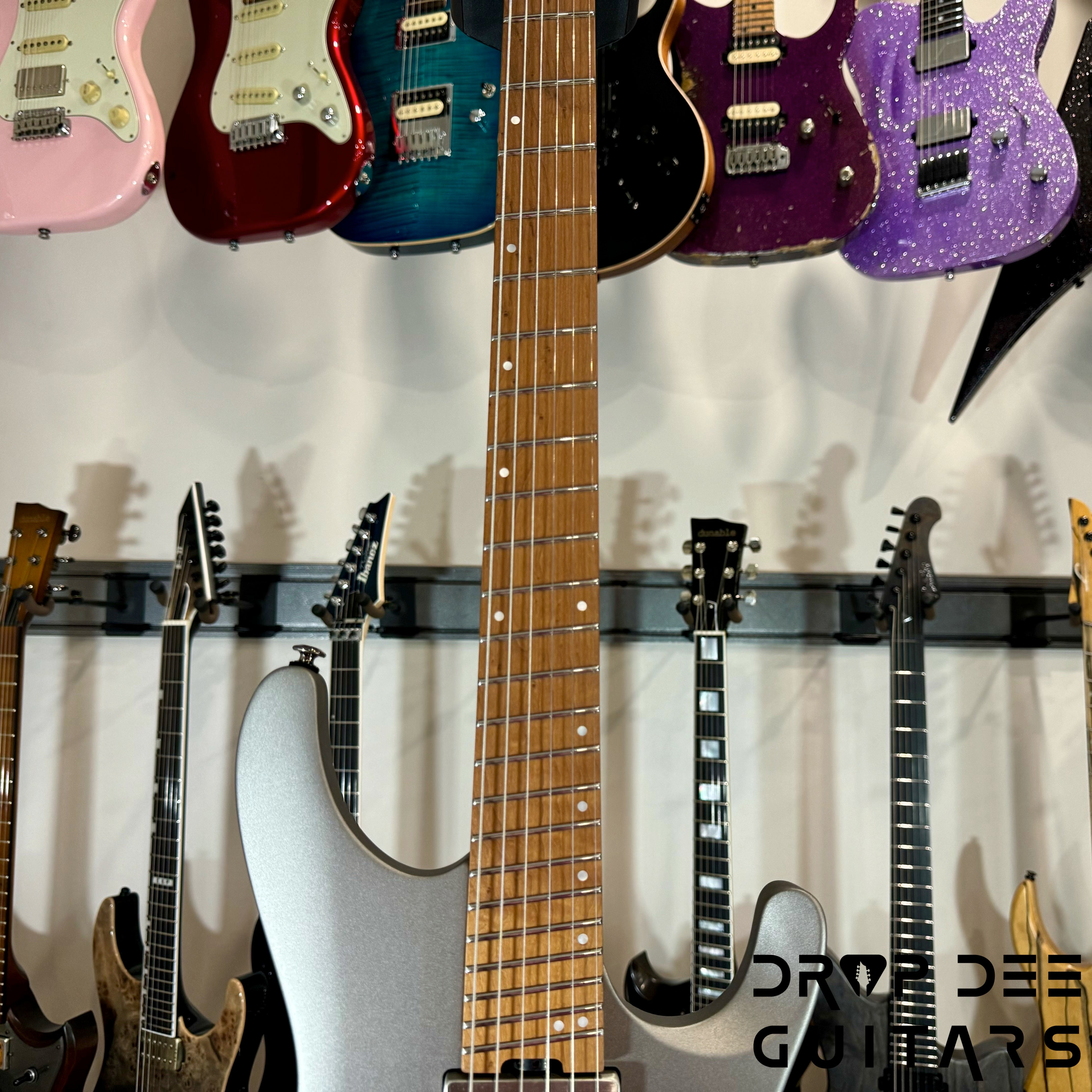 Ibanez Quest QX52 Headless Electric Guitar w/ Bag - Metallic Gray Matte