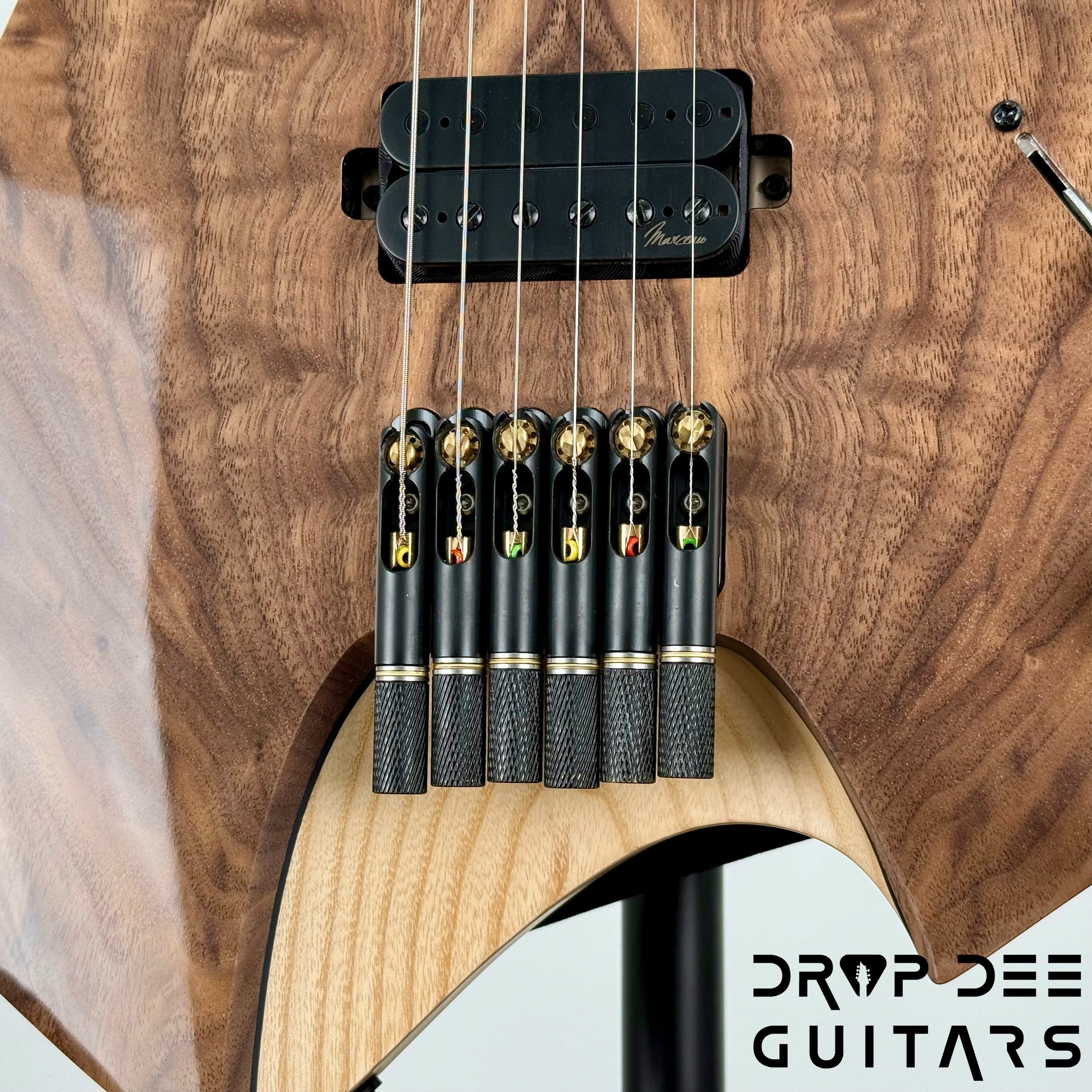 Infinia Neptune Headless Electric Guitar w/ Bag - Black Walnut