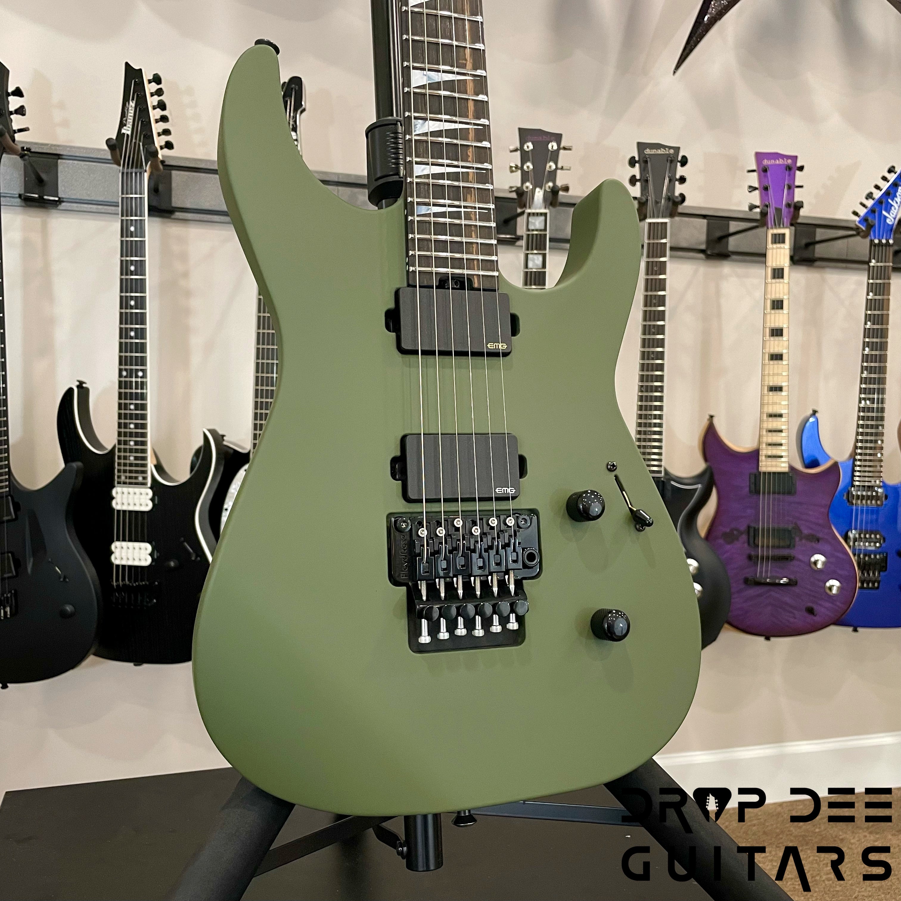 Jackson American Series Soloist SL2MG Electric Guitar w/ Case - Matte Army Drab