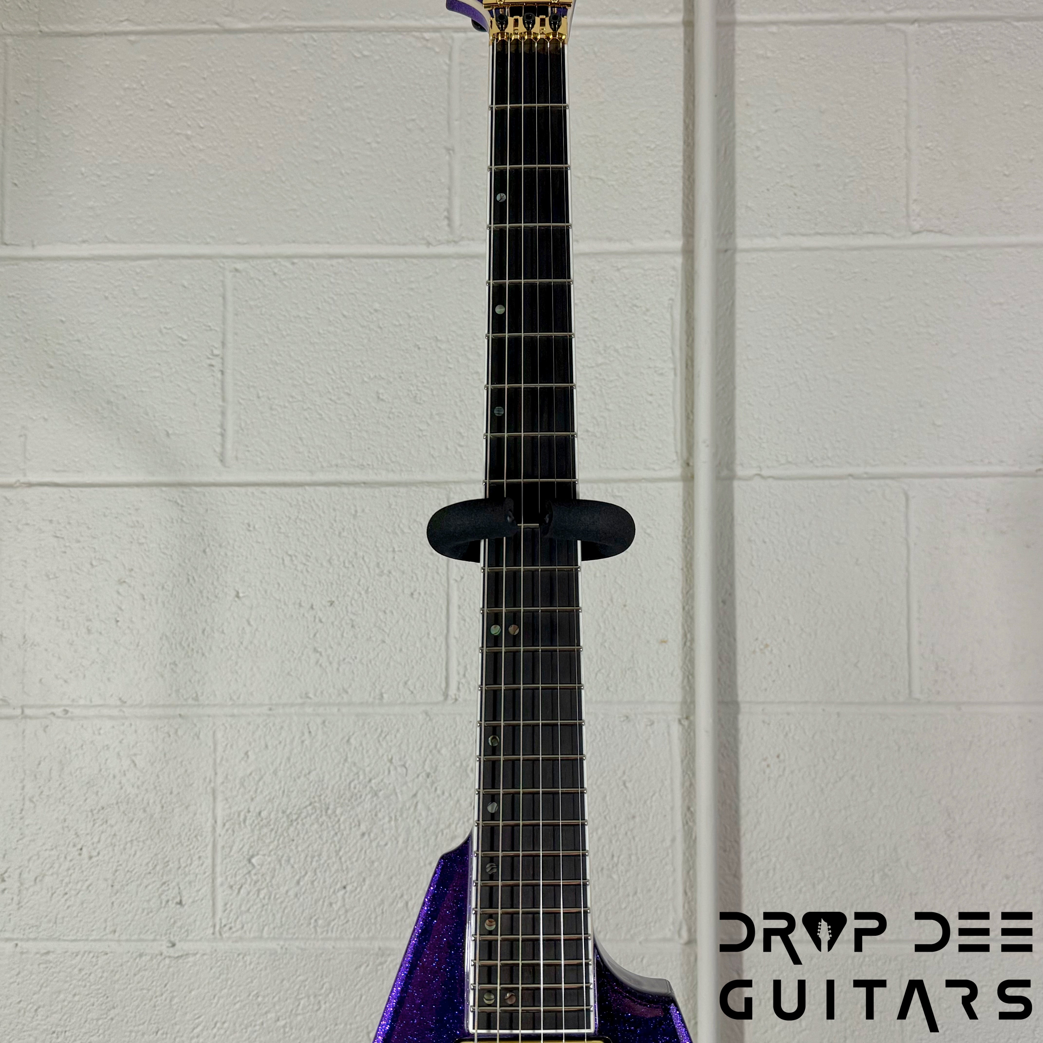 ESP USA V-II FR Electric Guitar w/ Case - Purple Sparkle