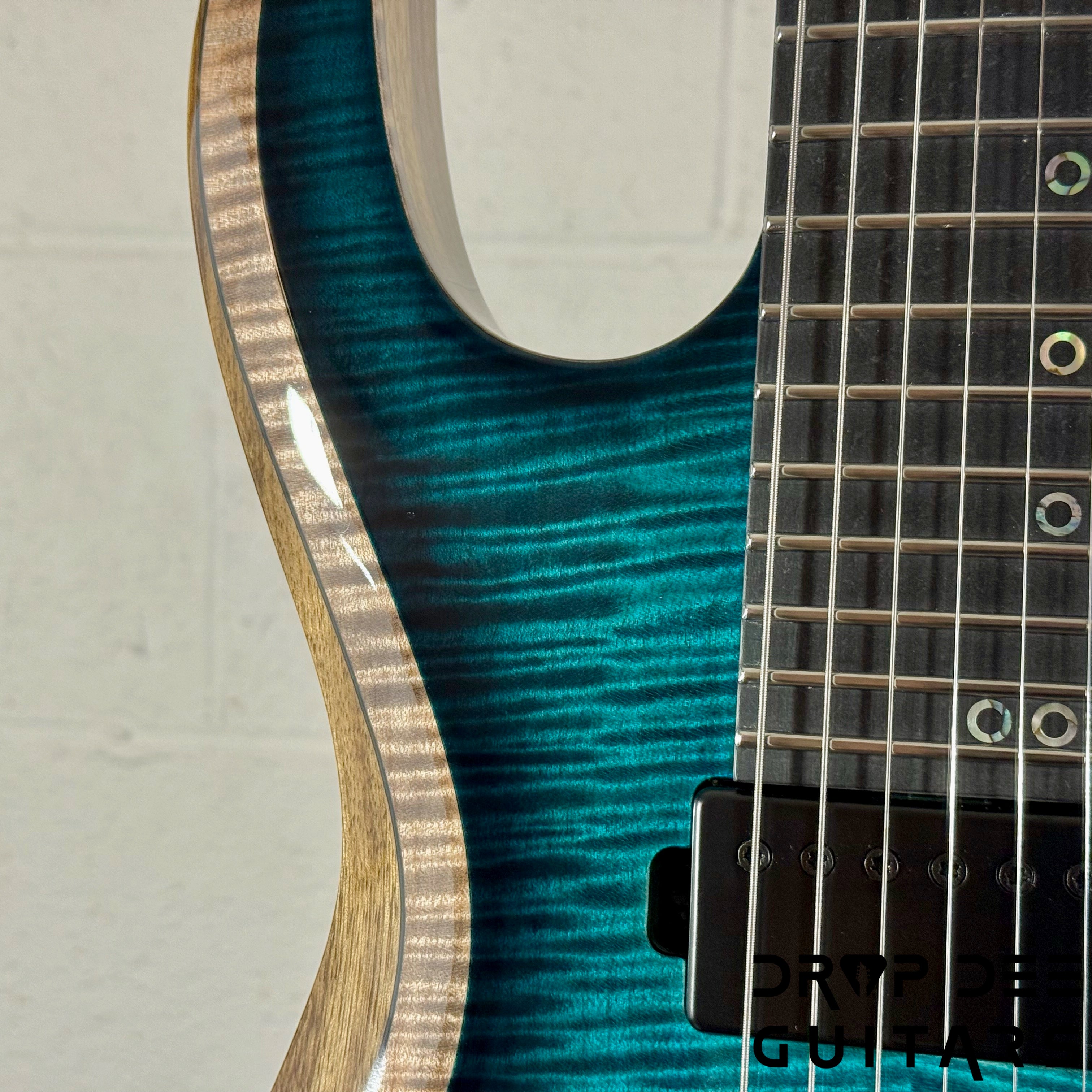Kiesel A2 6 Neck-Thru Trem Electric Guitar w/ Bag - Blue Burst