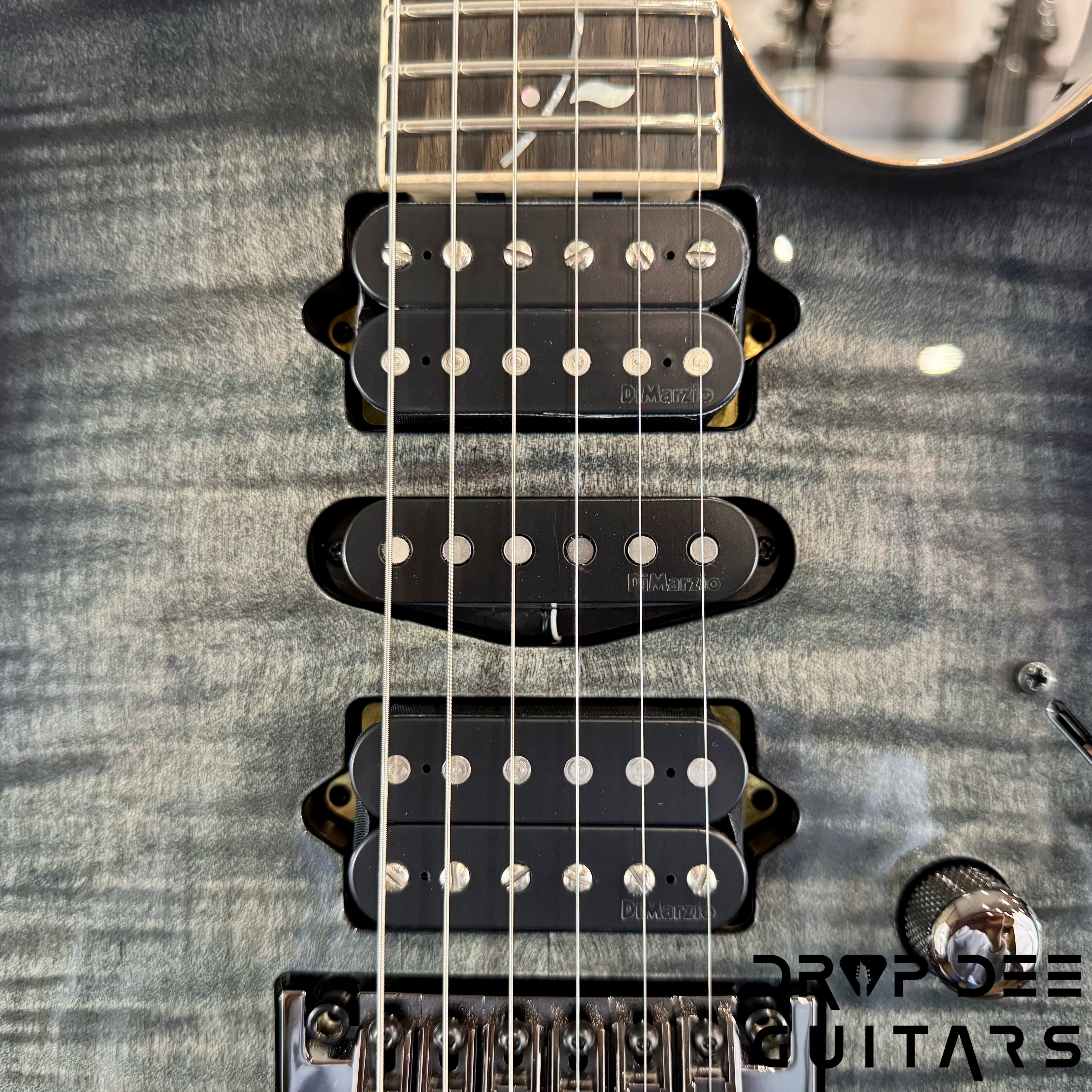 Ibanez J Custom RG8570 Electric Guitar w/ Case - Black Rutile