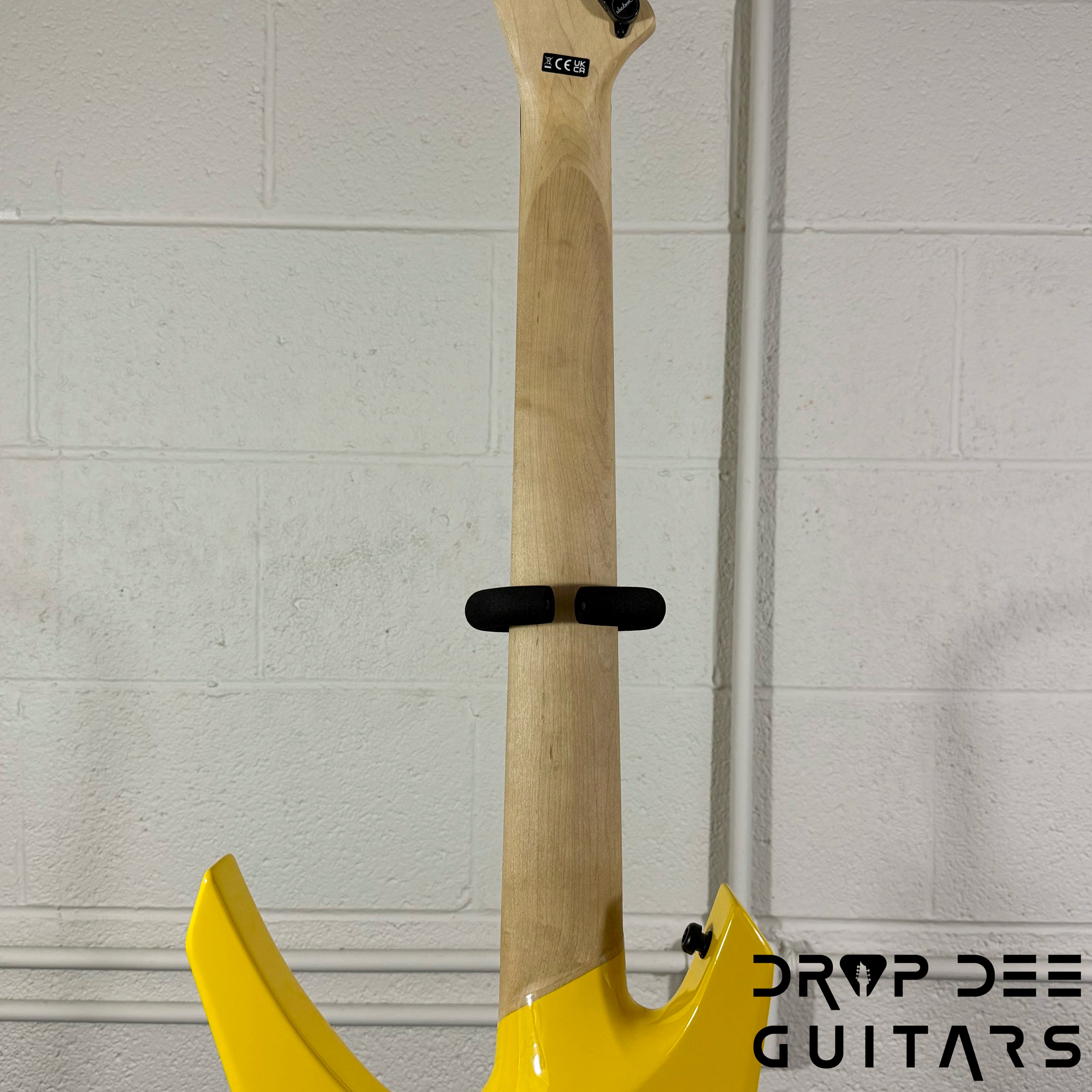 Jackson Pro Series Dave Davidson Signature WR7 Baritone 7-String Electric Guitar w/ Bag - Ferrari Yellow