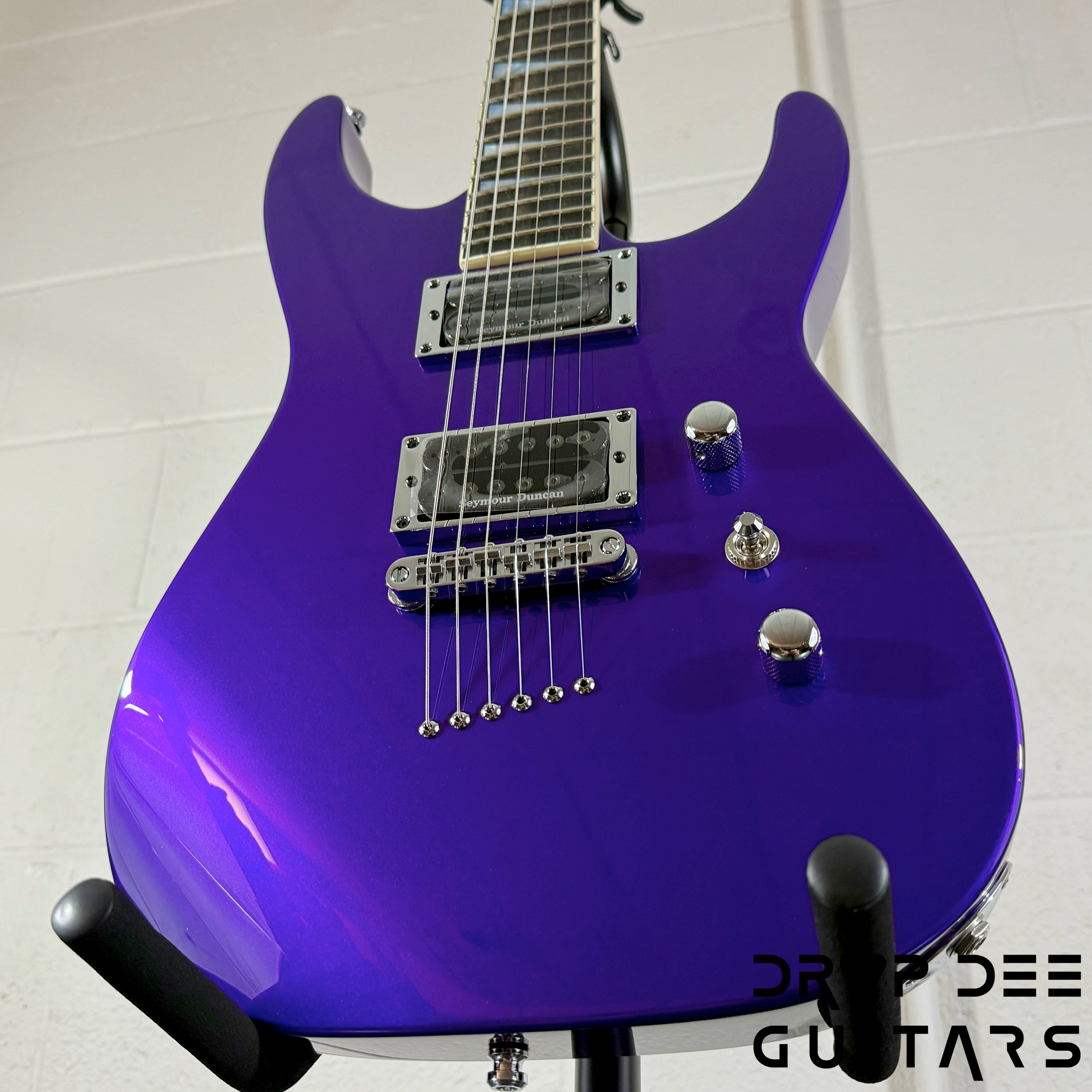 Jackson Custom Shop Soloist 2H TOM Electric Guitar w/ Case - Purple Metallic