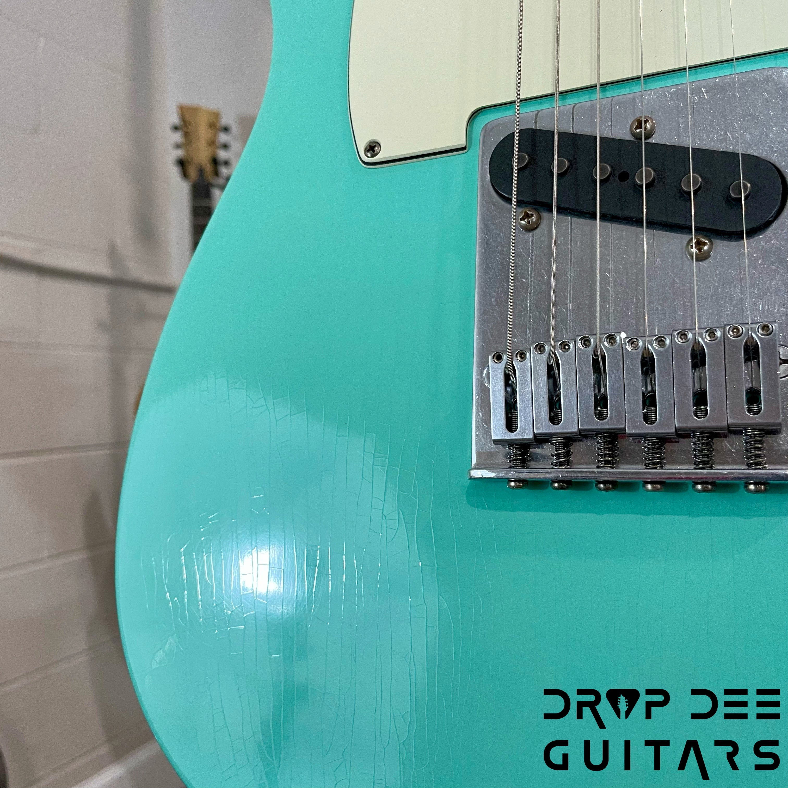 Schecter USA Custom Shop Nick Johnston Signature PT Electric Guitar w/ Case (1026) - Atomic Green Aged Nitro