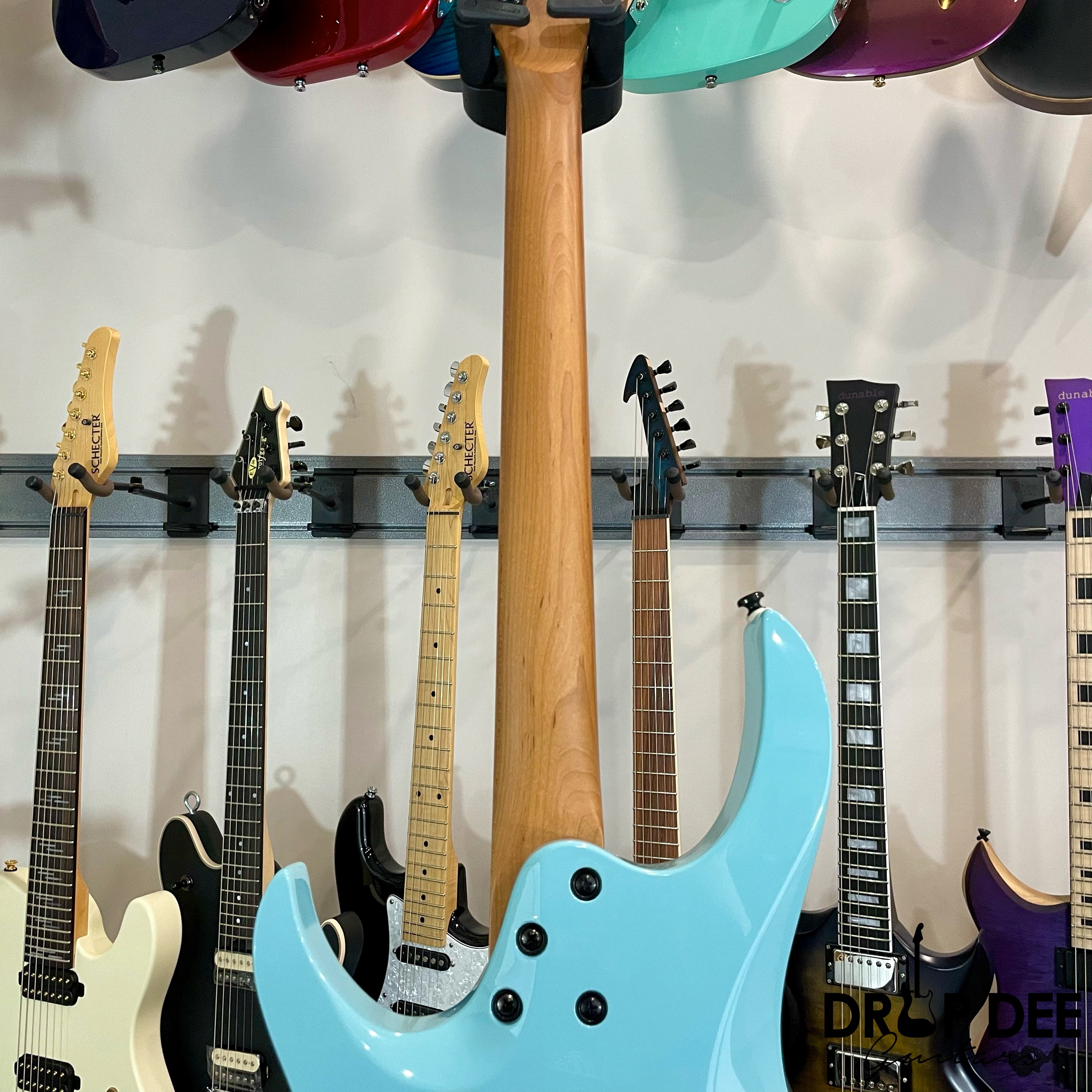 Balaguer Select Series Diablo Retro 27 FR Electric Guitar w/ Bag - Gloss Solid Cerulean Blue