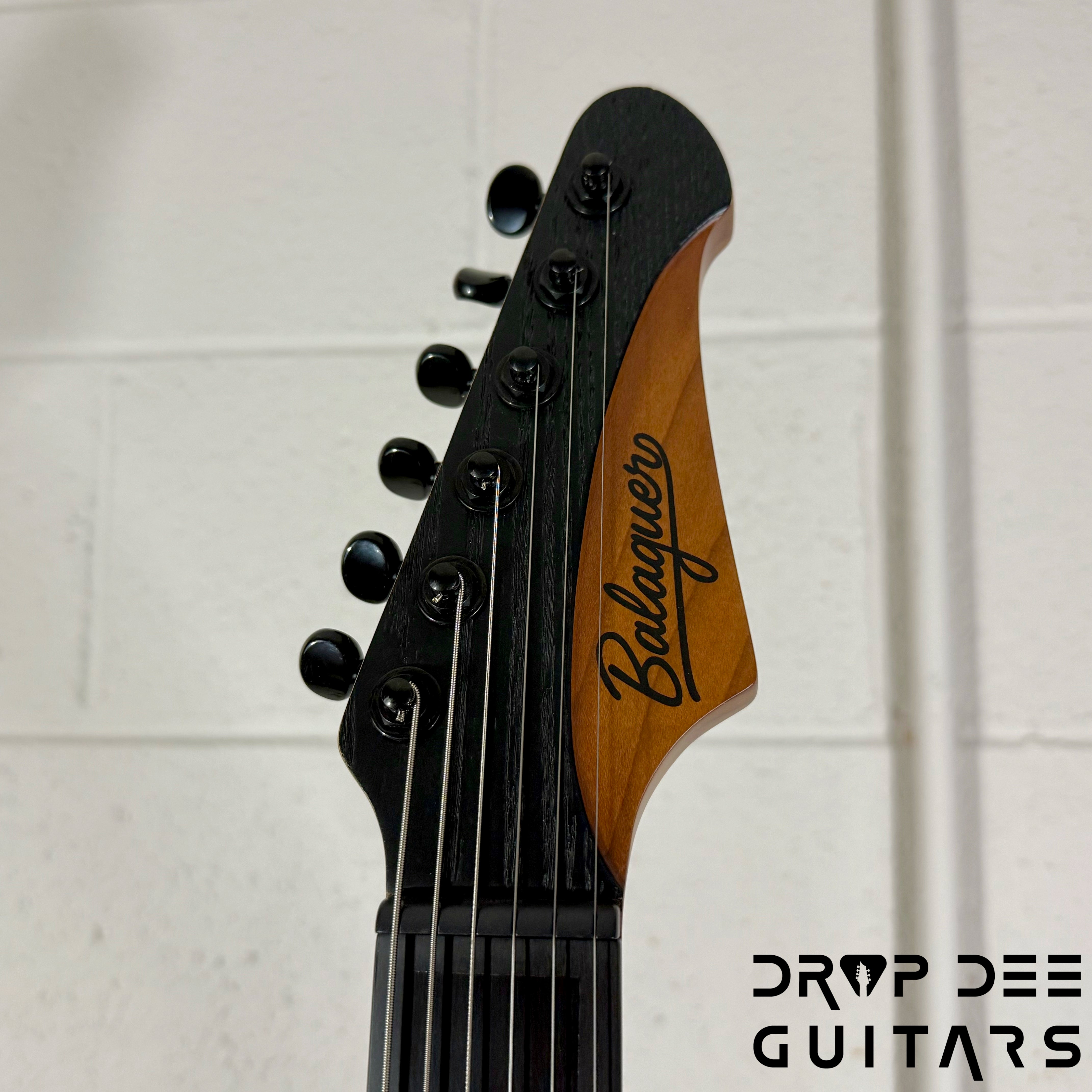 Balaguer 10th Anniversary Espada Modern Baritone Electric Guitar w/ Case - Rustic Black Satin