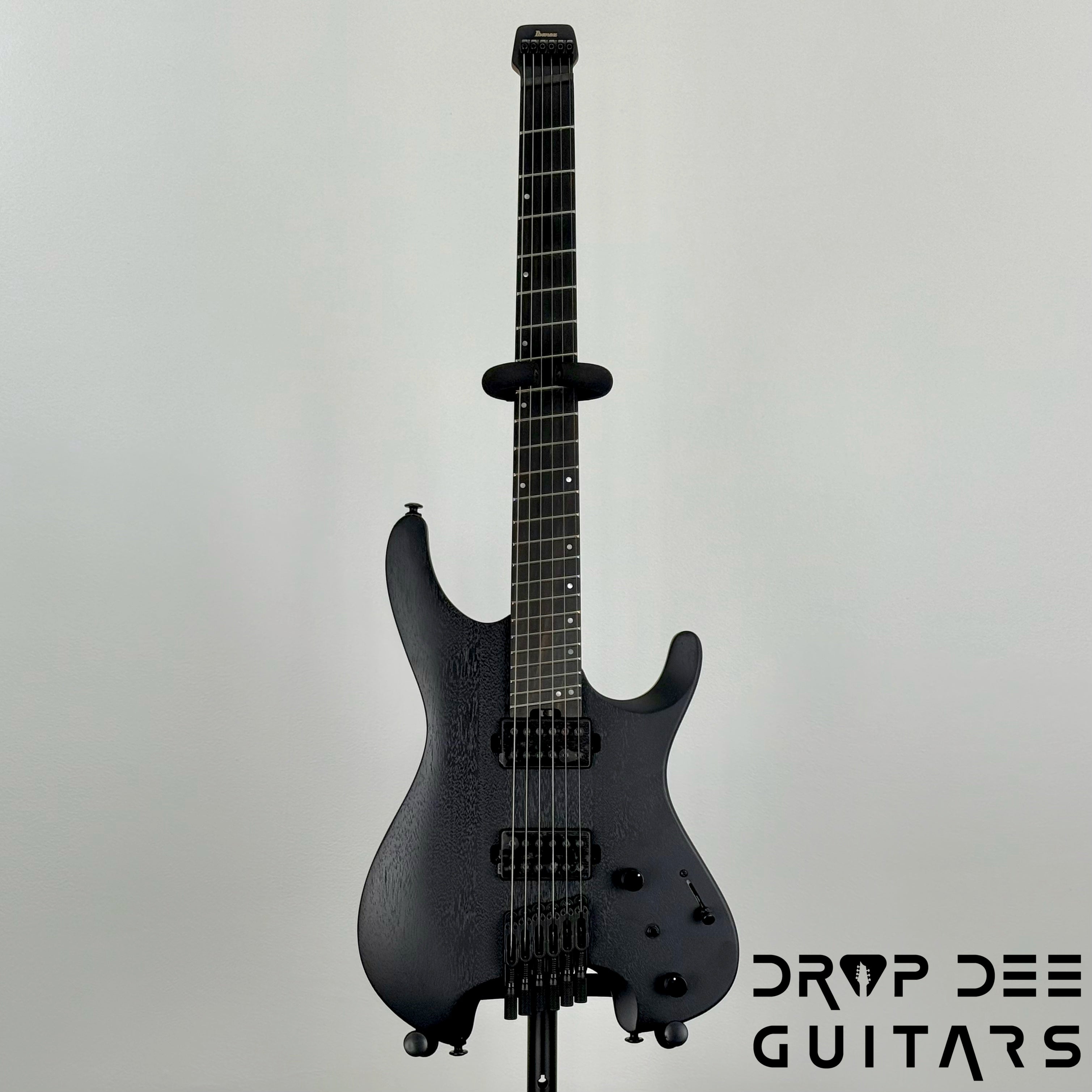 Ibanez Q Series QX52B Multiscale Headless Electric Guitar w/ Bag - Weathered Black