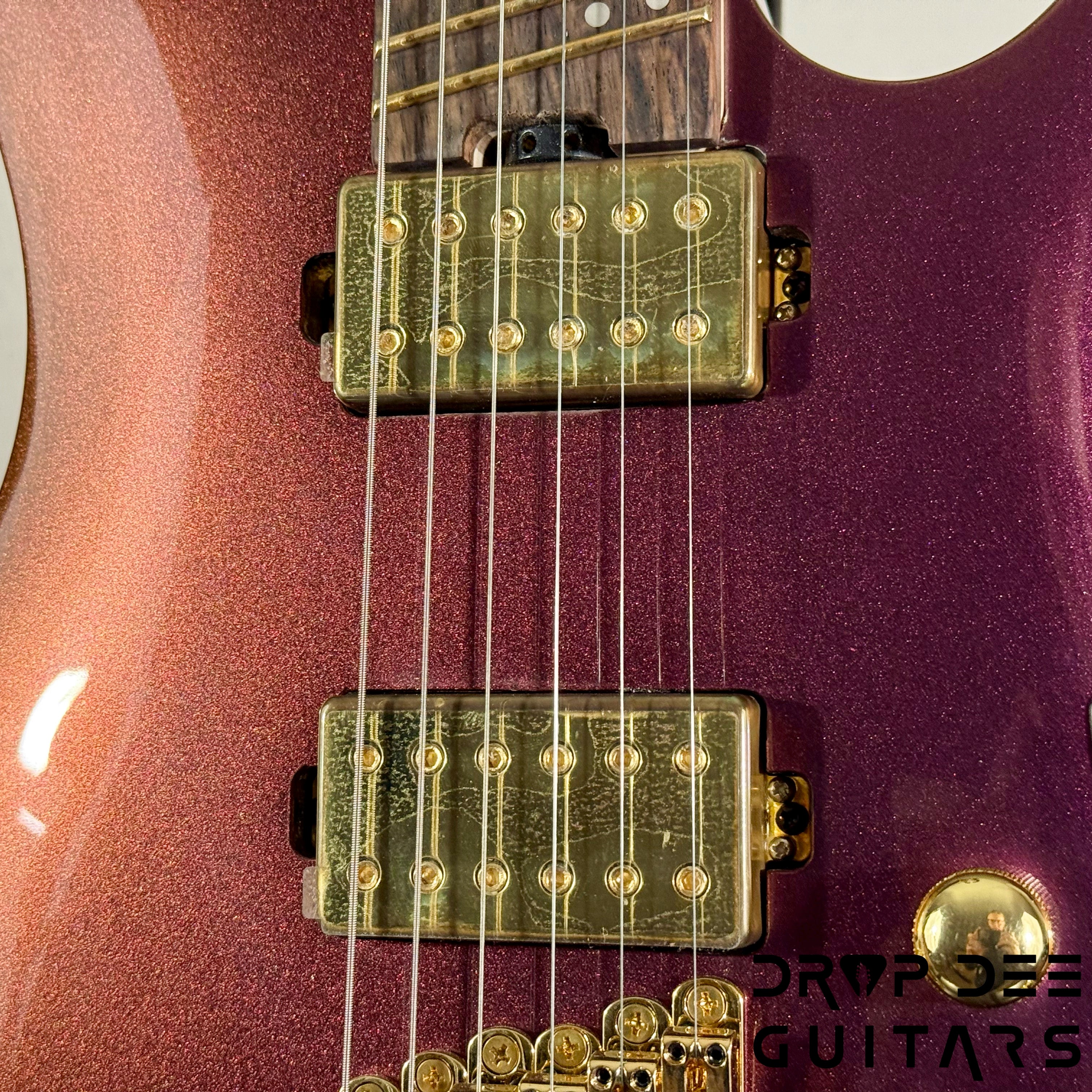 Ibanez Axe Lab Design SML721 Multi-Scale Electric Guitar - Rose Gold Chameleon