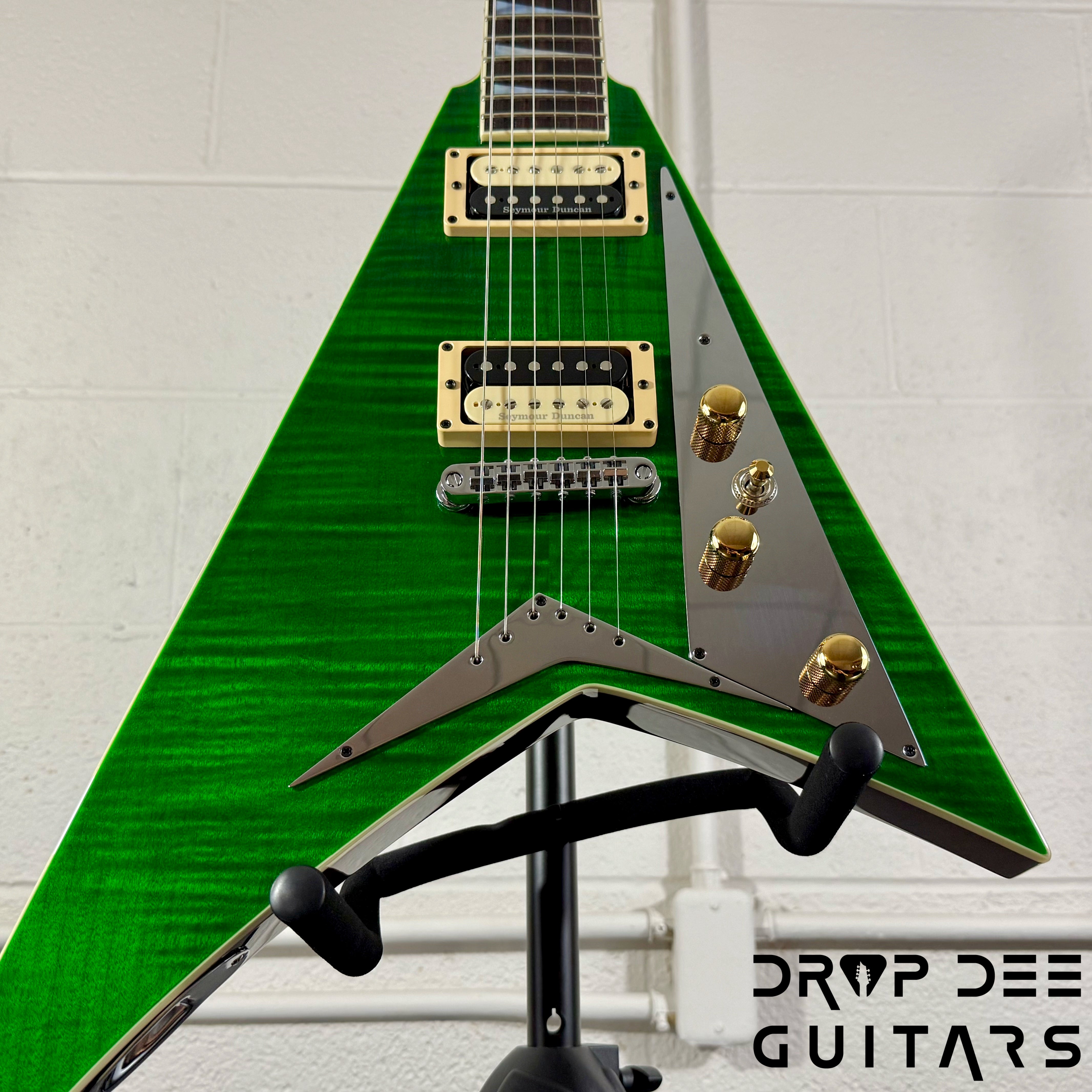 Jackson USA Custom Shop Special Edition Rhoads Electric Guitar w/ Case - Trans Green