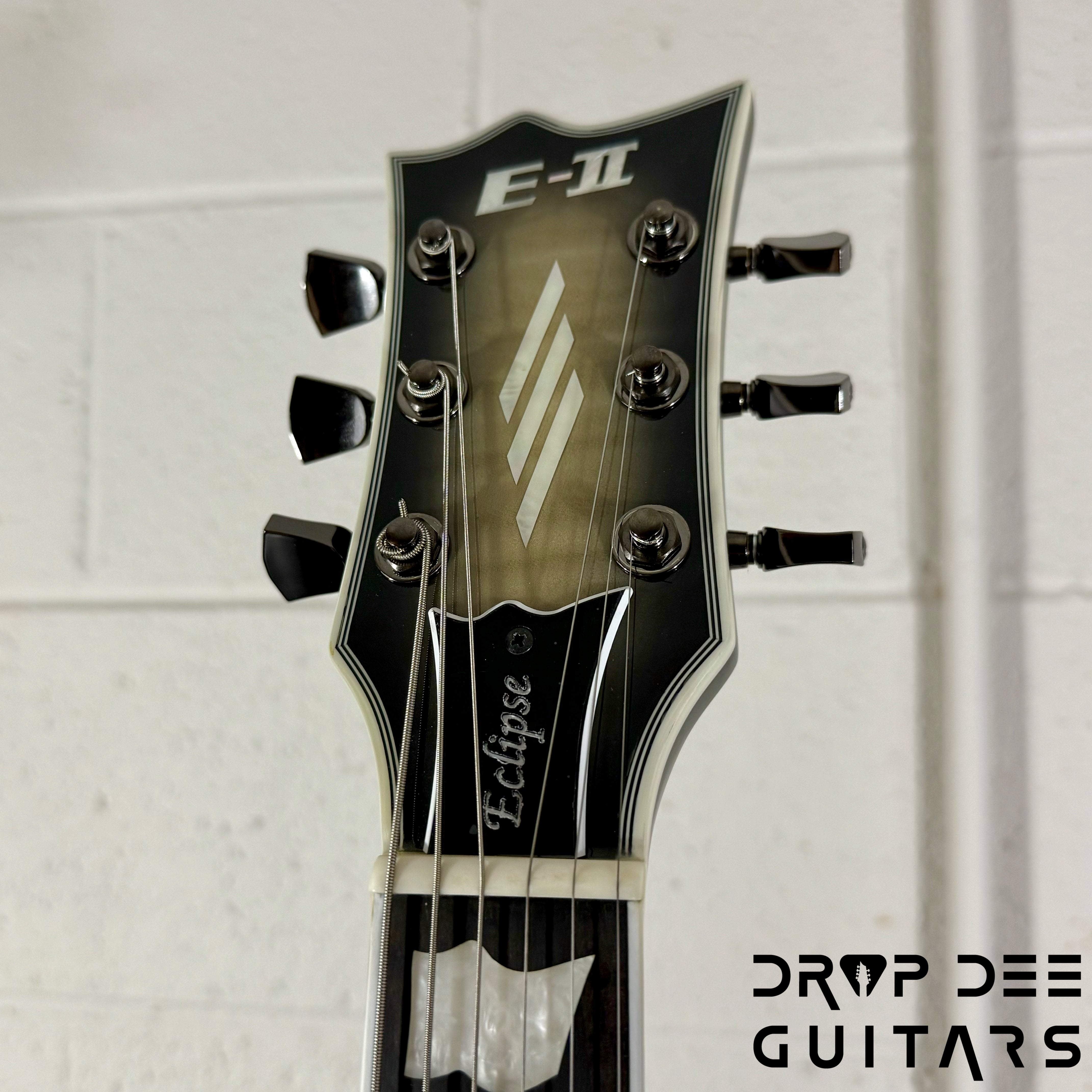 ESP E-II Eclipse FM Electric Guitar/ Case - Black Natural Burst