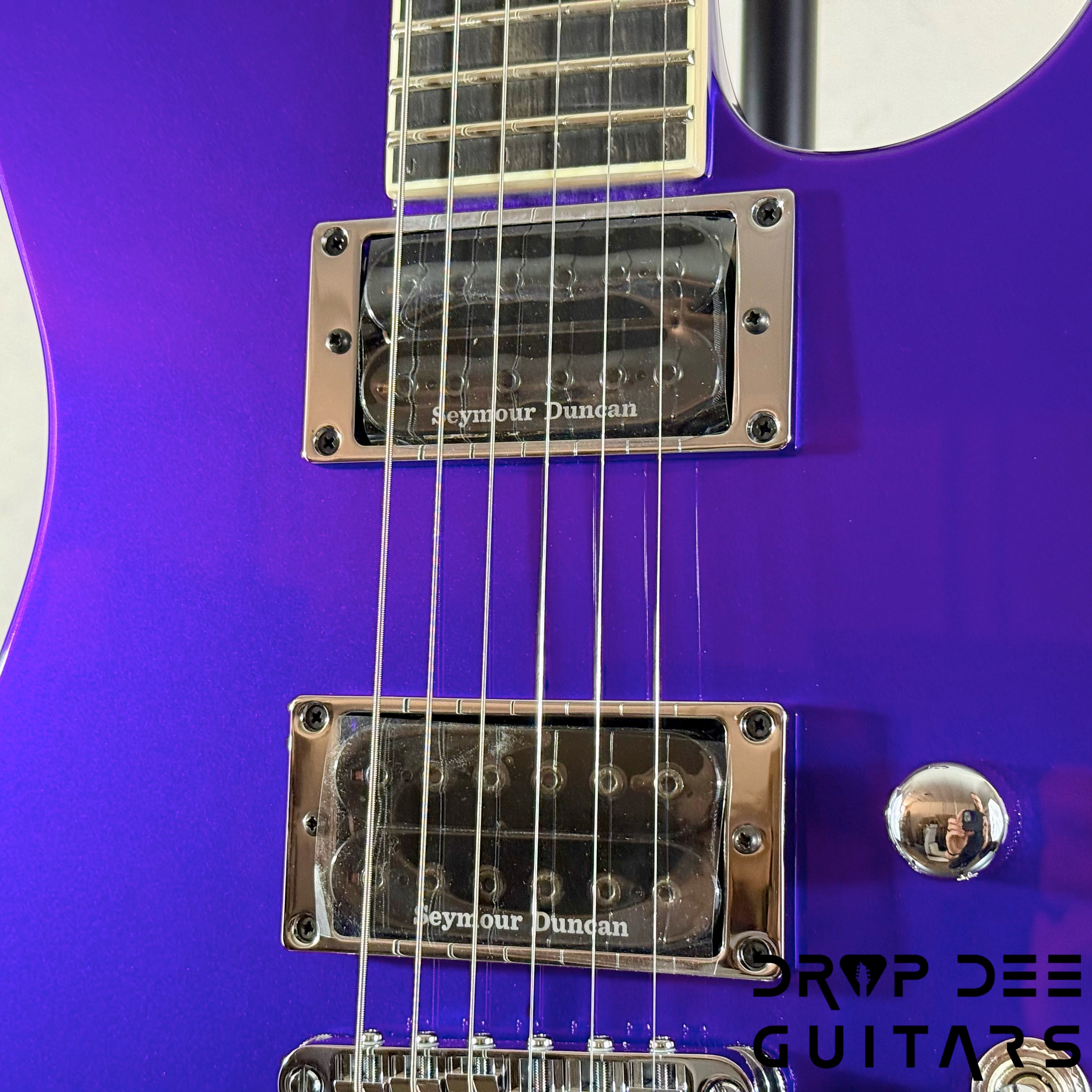 Jackson Custom Shop Soloist 2H TOM Electric Guitar w/ Case - Purple Metallic
