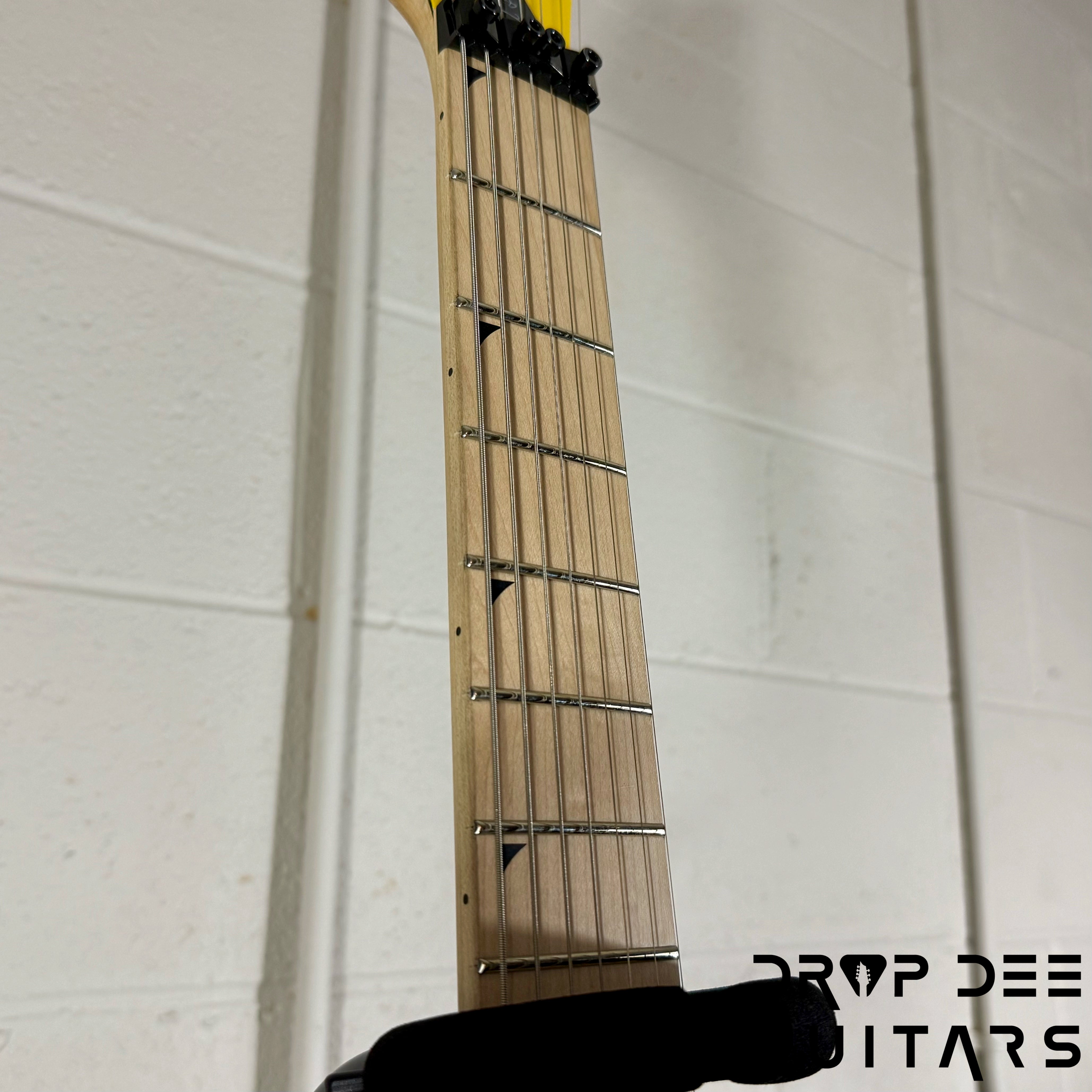 Jackson Pro Series Dave Davidson Signature WR7 Baritone 7-String Electric Guitar w/ Bag - Ferrari Yellow