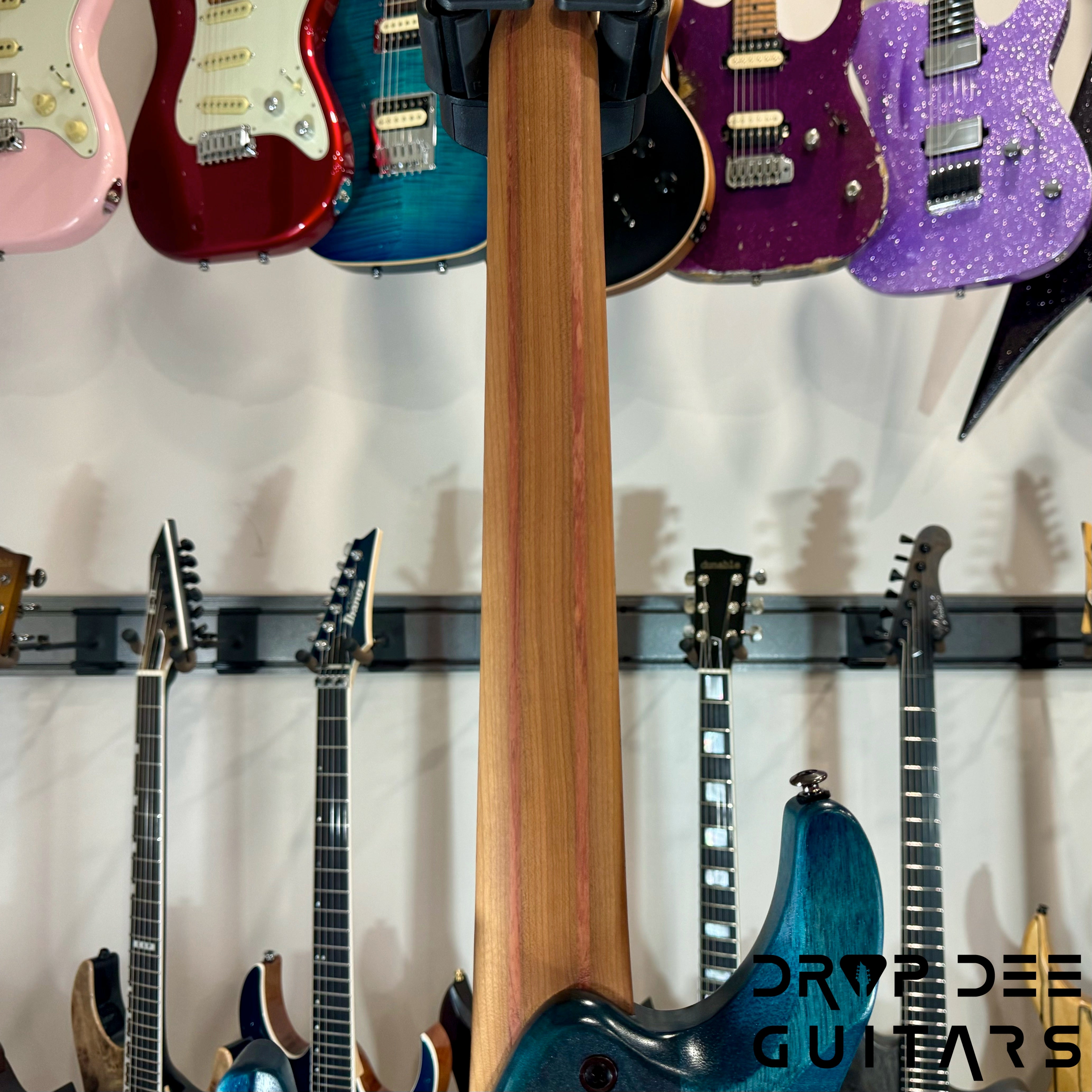 Ibanez Quest Q547PB Headless 7-String Electric Guitar w/ Bag - Cosmic Blue Low Gloss