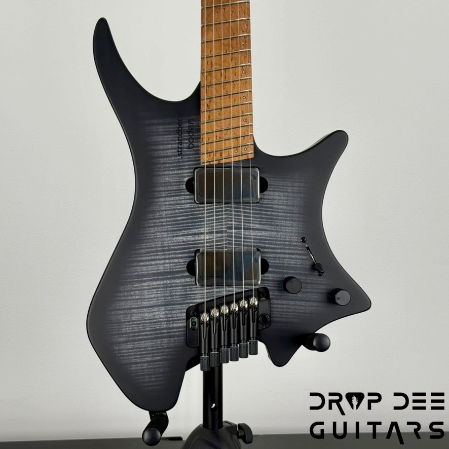 Strandberg Boden Original N2.6T Tremolo Multiscale Headless Electric Guitar w/ Bag - Black Denim Burst Satin