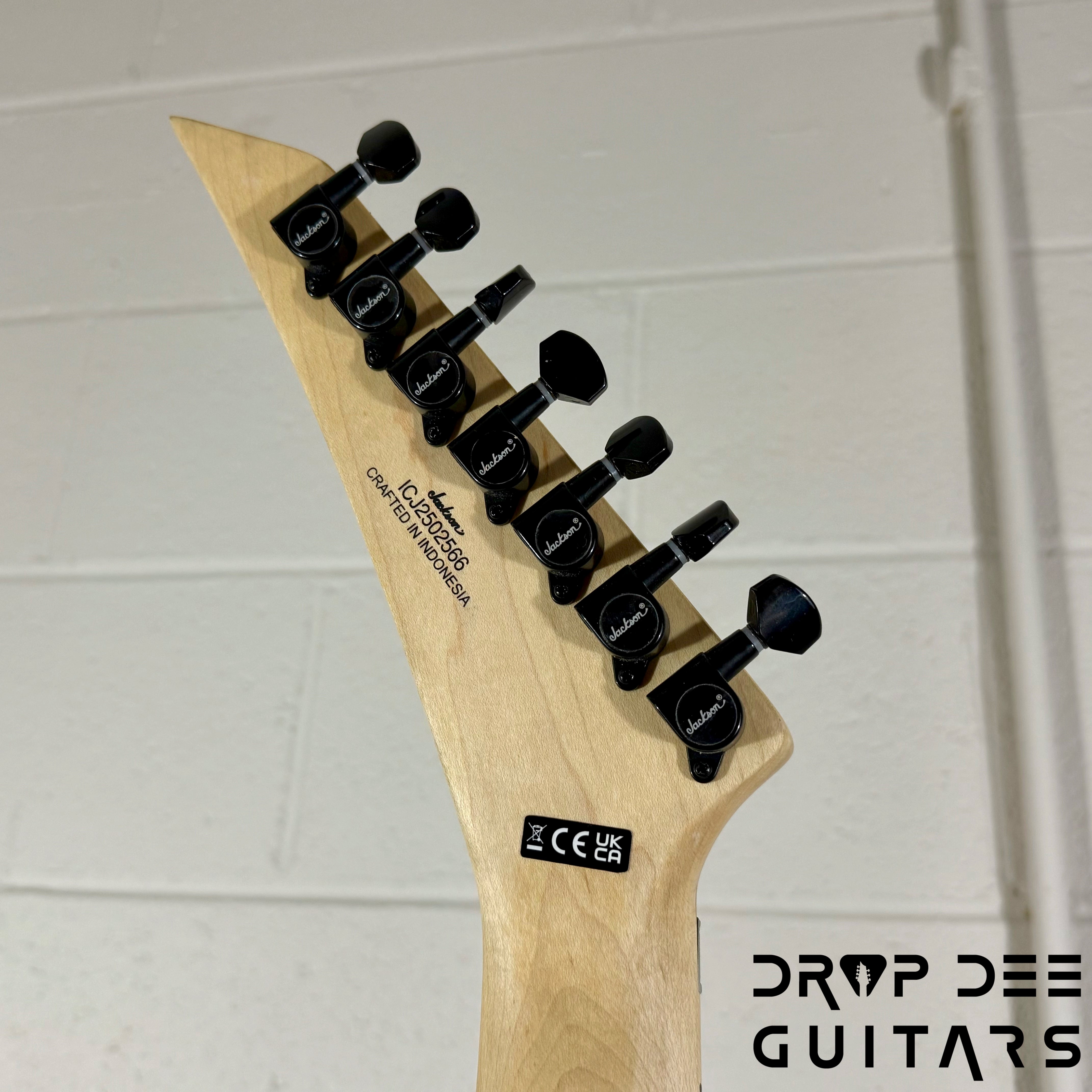 Jackson Pro Series Dave Davidson Signature WR7 Baritone 7-String Electric Guitar w/ Bag - Ferrari Yellow