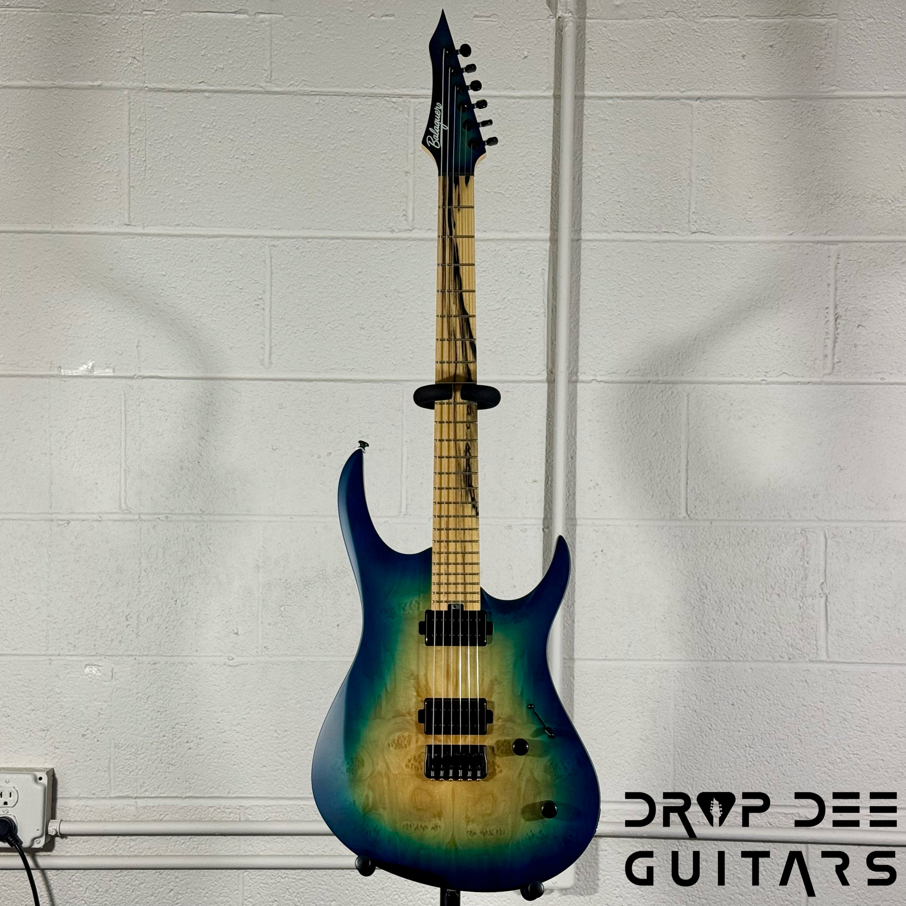 Balaguer DDG Exclusive Run Diablo Baritone Electric Guitar w/ Bag (1051) - Island Burst