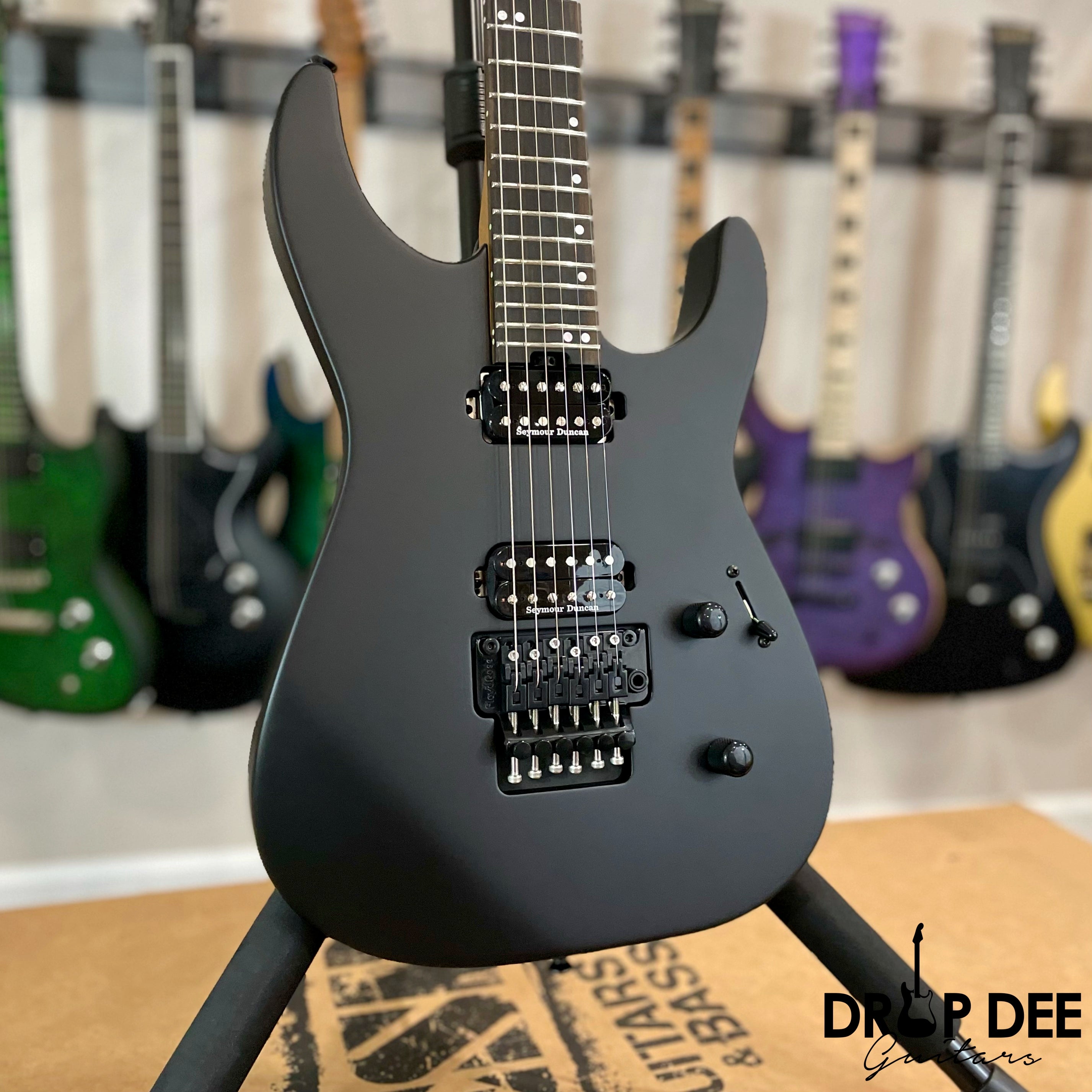 Jackson American Series Virtuoso Electric Guitar w/ Case - Satin Black