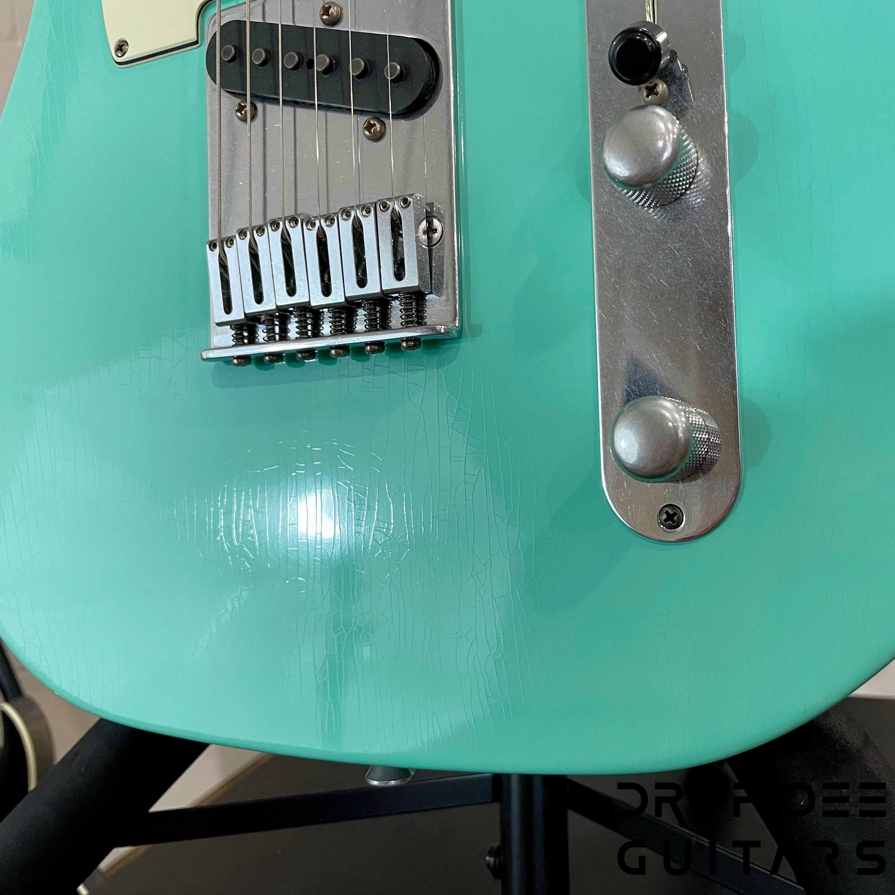 Schecter USA Custom Shop Nick Johnston Signature PT Electric Guitar w/ Case (1026) - Atomic Green Aged Nitro