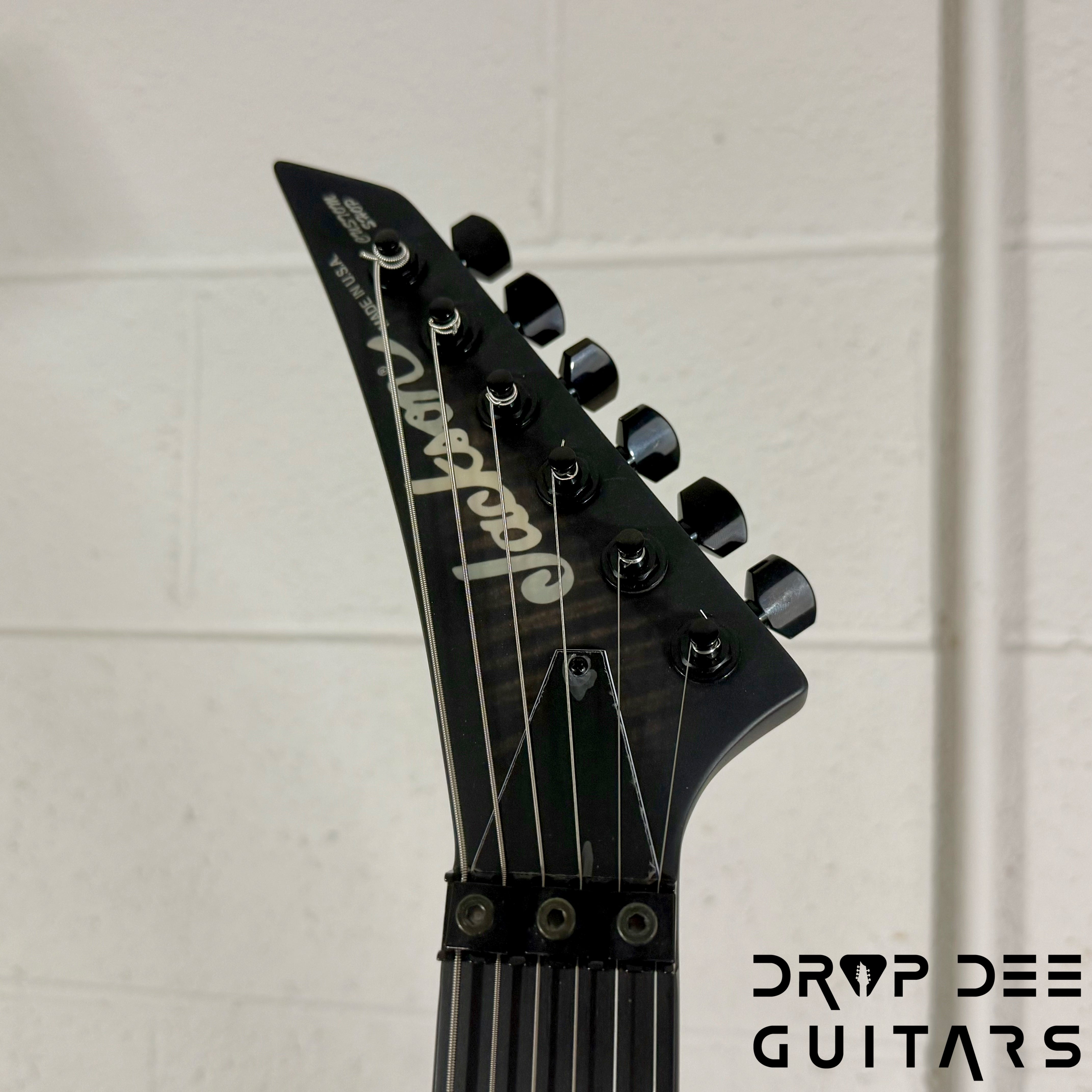 Jackson Custom Shop Soloist FR FMT Electric Guitar w/ Case - Trans Black Burst