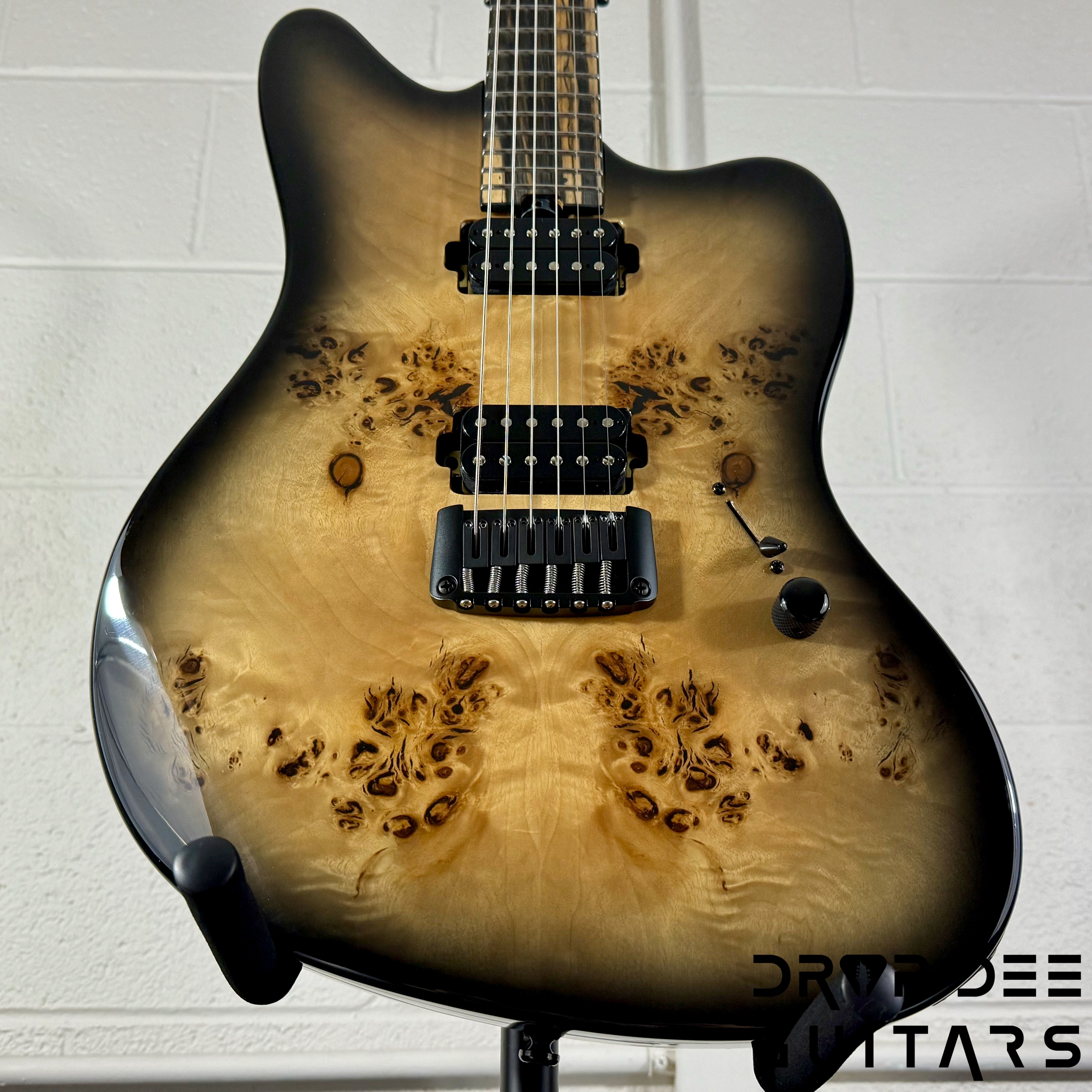 Balaguer DDG Exclusive Select Series Growler Baritone Electric Guitar w/ Bag - See-Thru Two-Tone Black Edge Burst