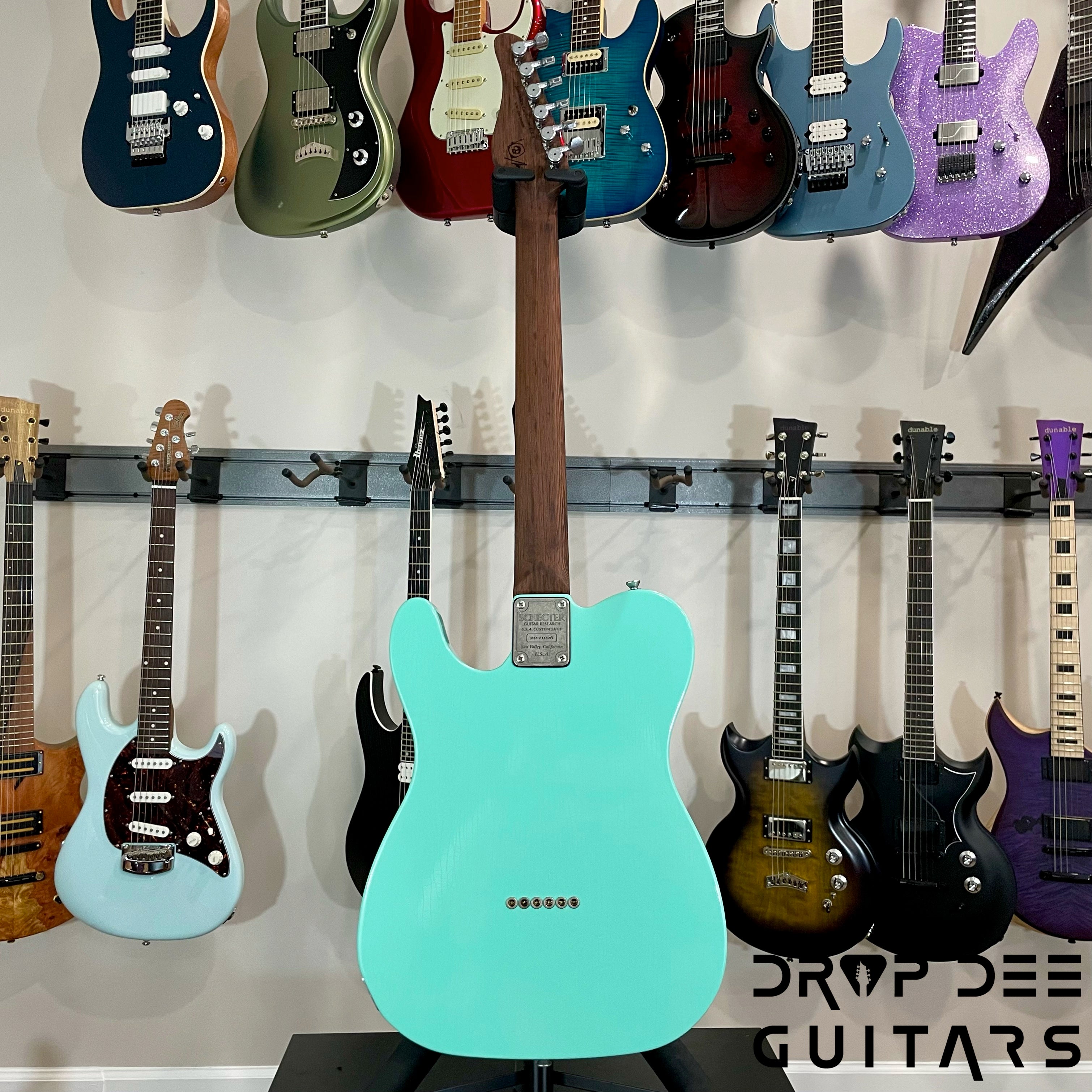 Schecter USA Custom Shop Nick Johnston Signature PT Electric Guitar w/ Case (1026) - Atomic Green Aged Nitro