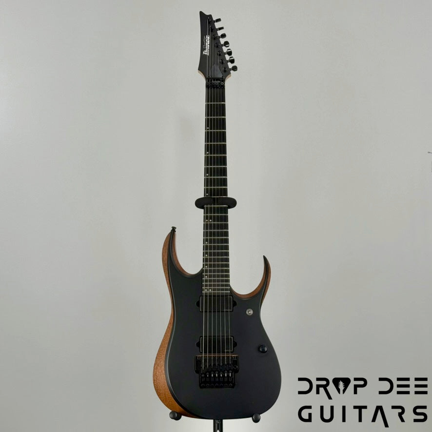 Ibanez Prestige RGDR4327 Baritone 7-String Electric Guitar w/ Case - Natural Flat