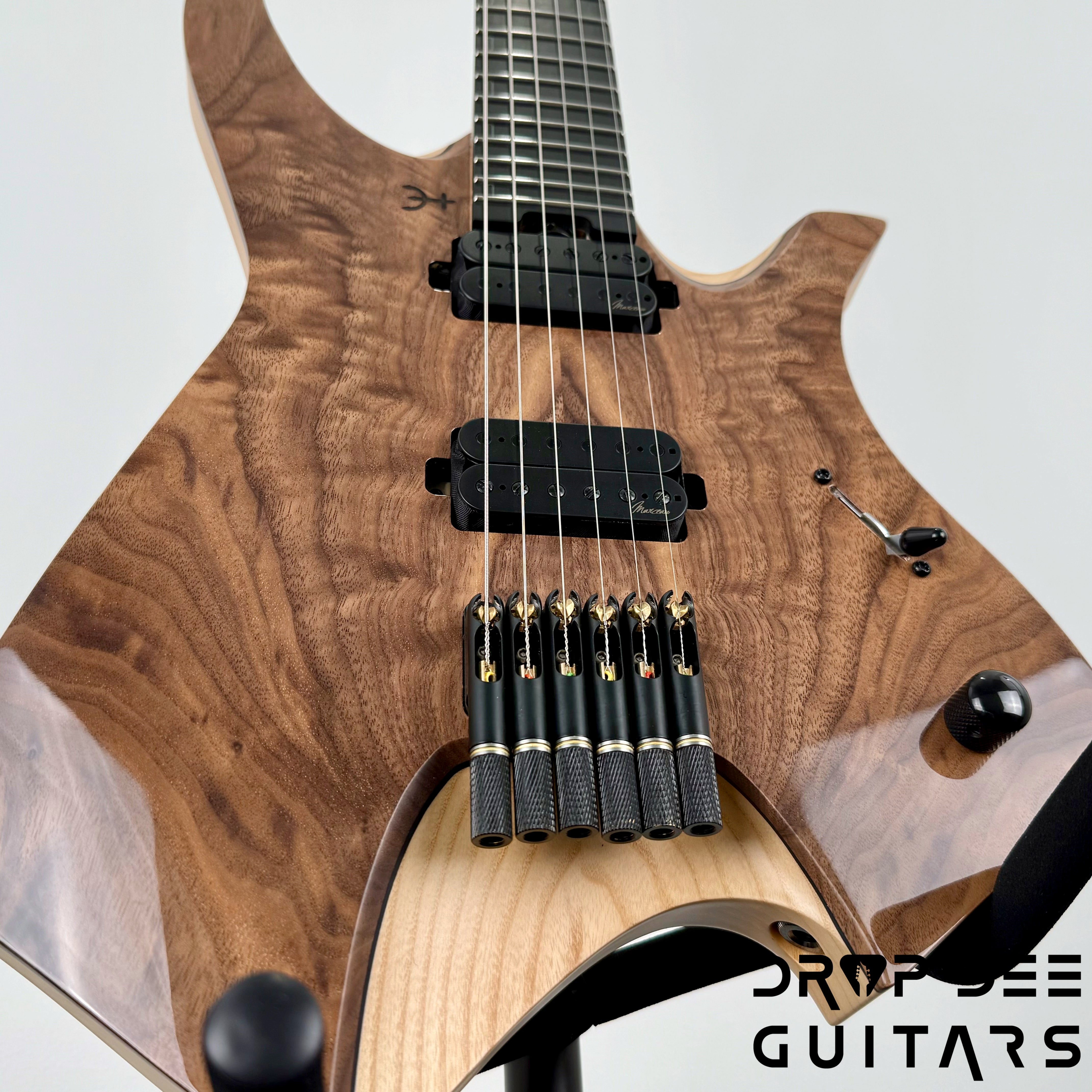 Infinia Neptune Headless Electric Guitar w/ Bag - Black Walnut