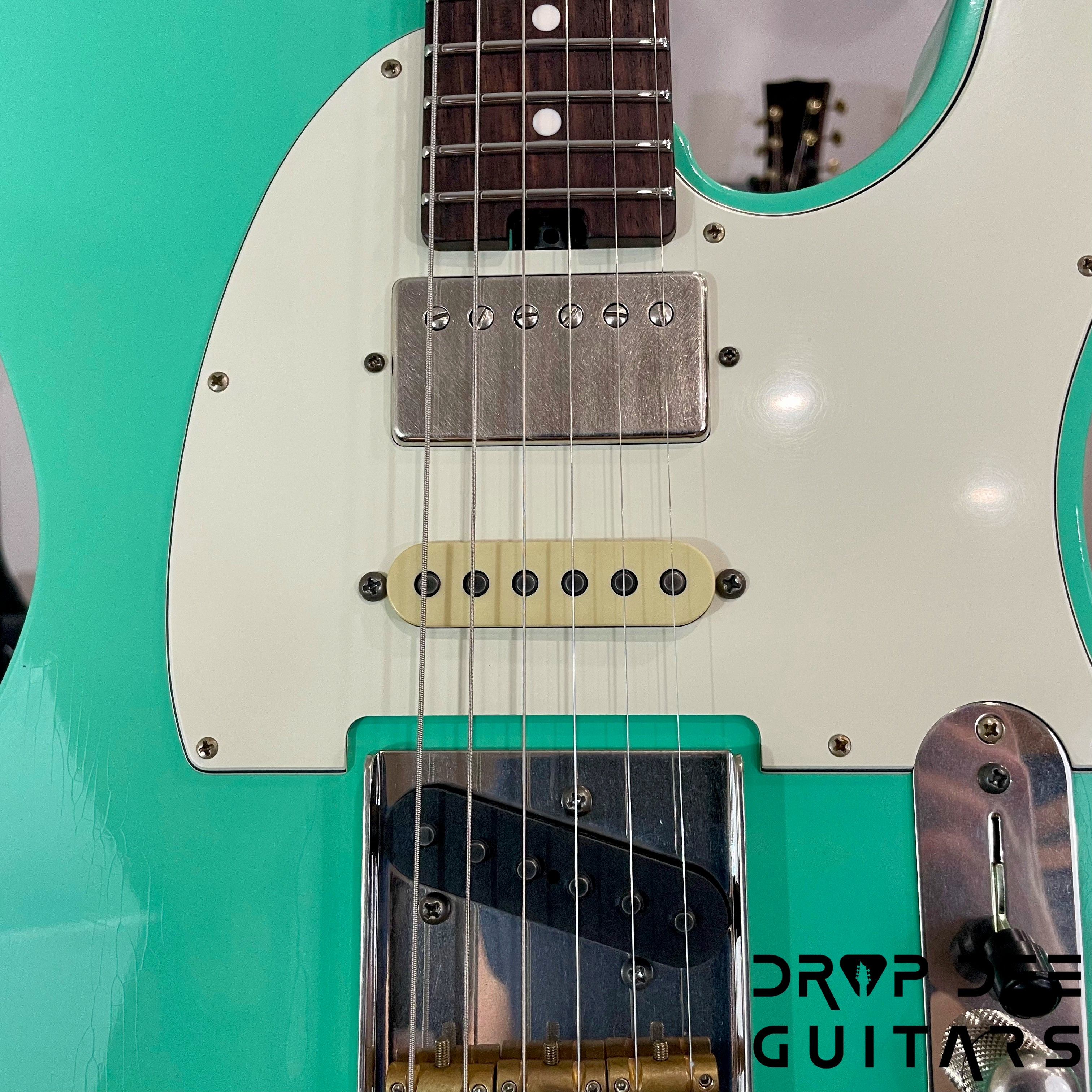 Schecter Custom Shop PT Wembley Studio Electric Guitar w/ Case - Seafoam Green Aged Nitro