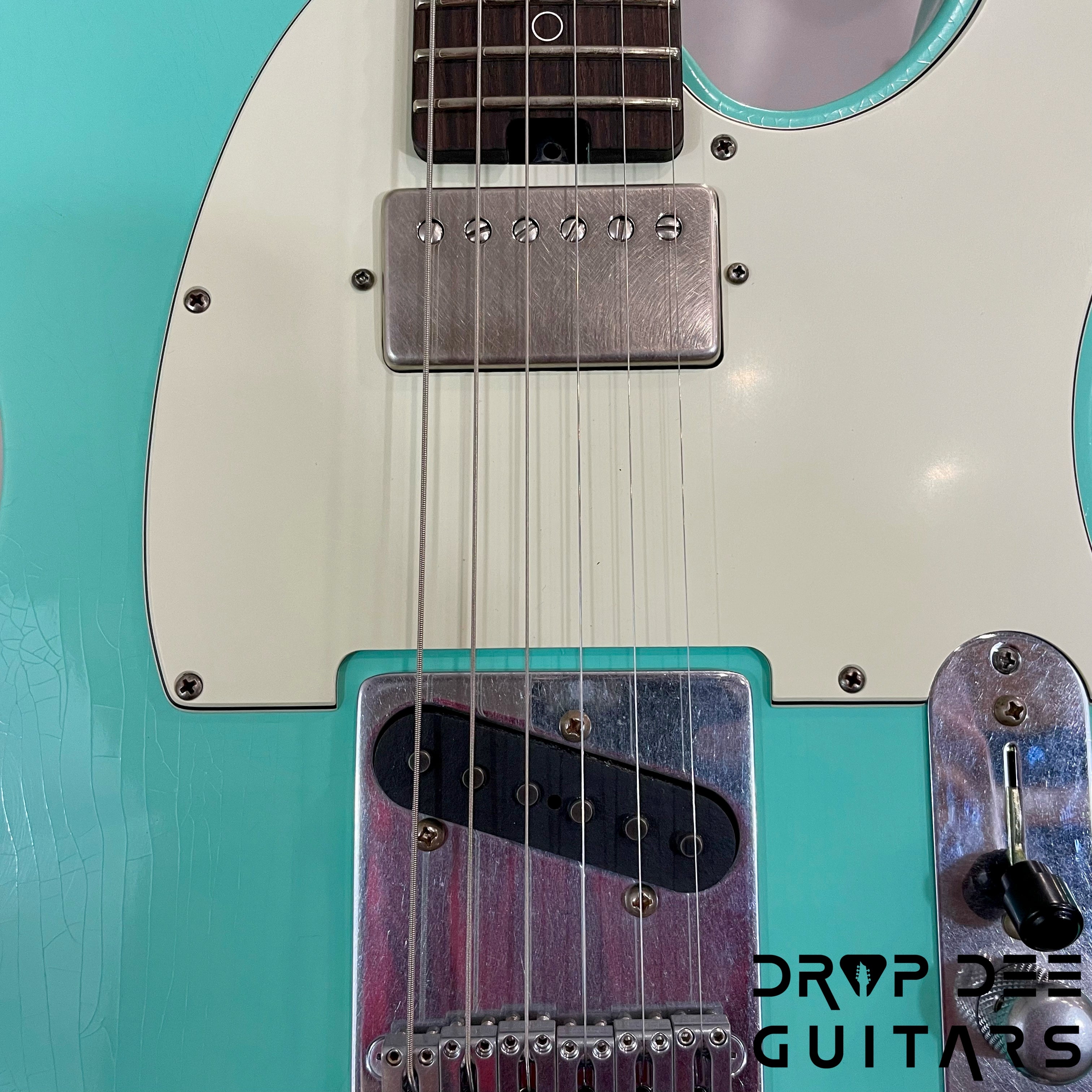 Schecter USA Custom Shop Nick Johnston Signature PT Electric Guitar w/ Case (1026) - Atomic Green Aged Nitro