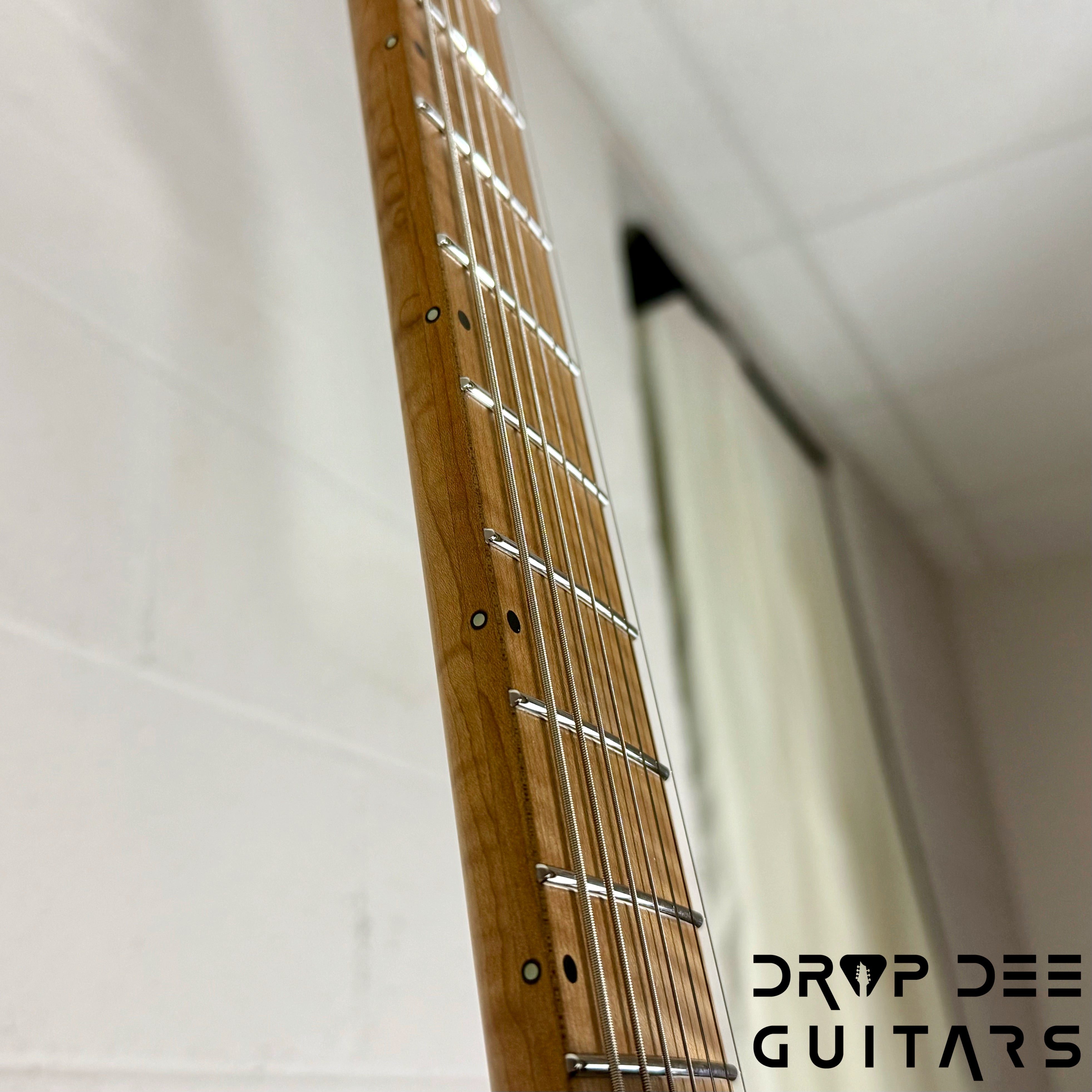 Balaguer USA Series Seraph Modern 7 Baritone 7-String Electric Guitar w/ Case (824) - Gloss Metallic Rose Gold