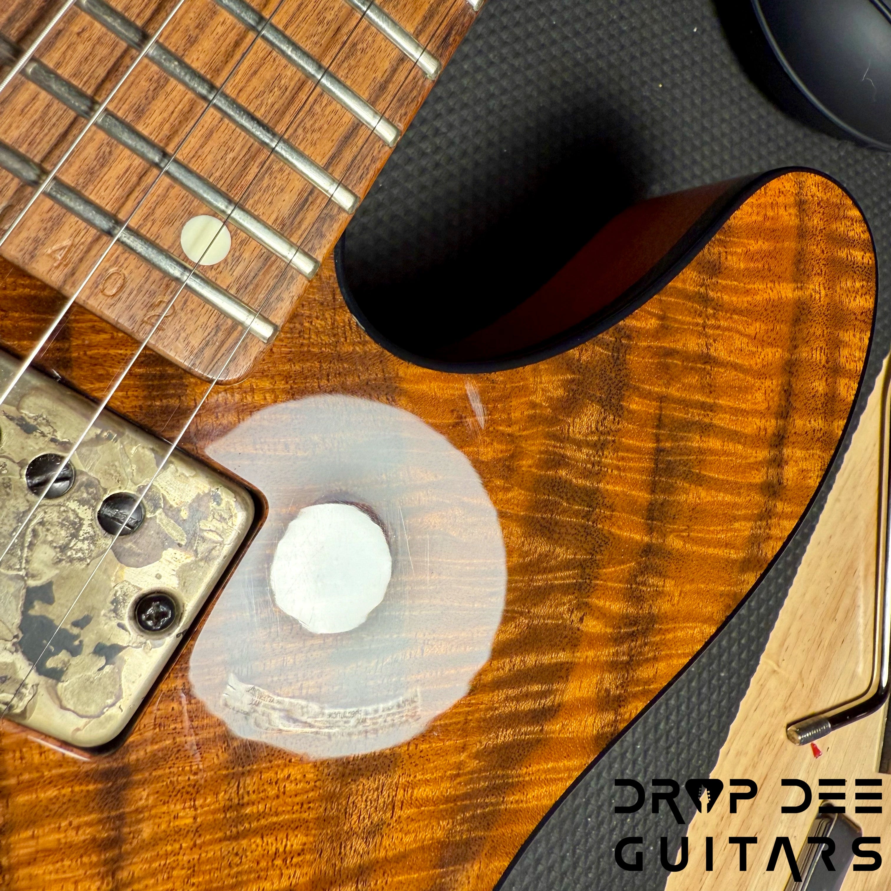 Schecter Custom Shop Masterworks PT CET-8 Baritone 8-String Electric Guitar w/ Case - Koa Natural